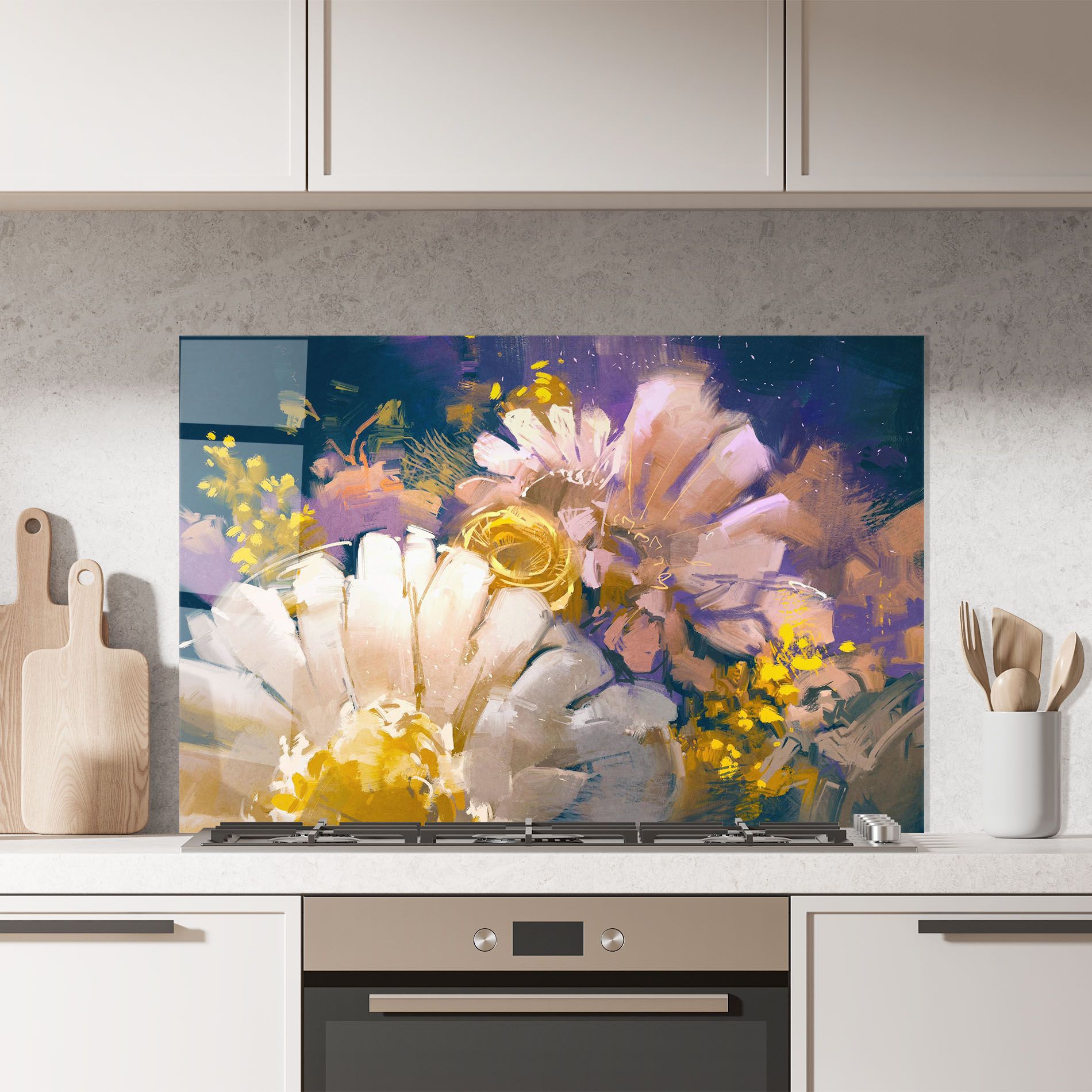 Gold Purple Flowers mockup 7