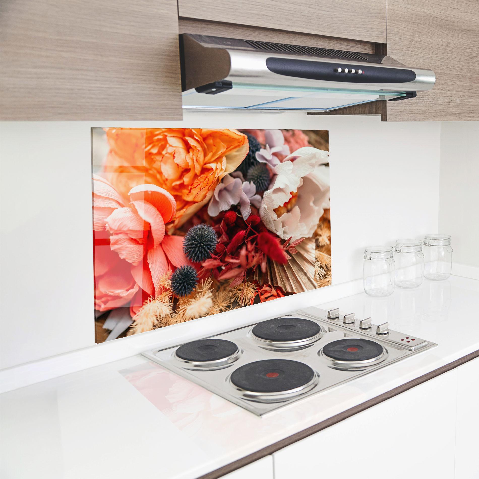 Konyhai üveg hátfal Autumn Bouquet mockup 8