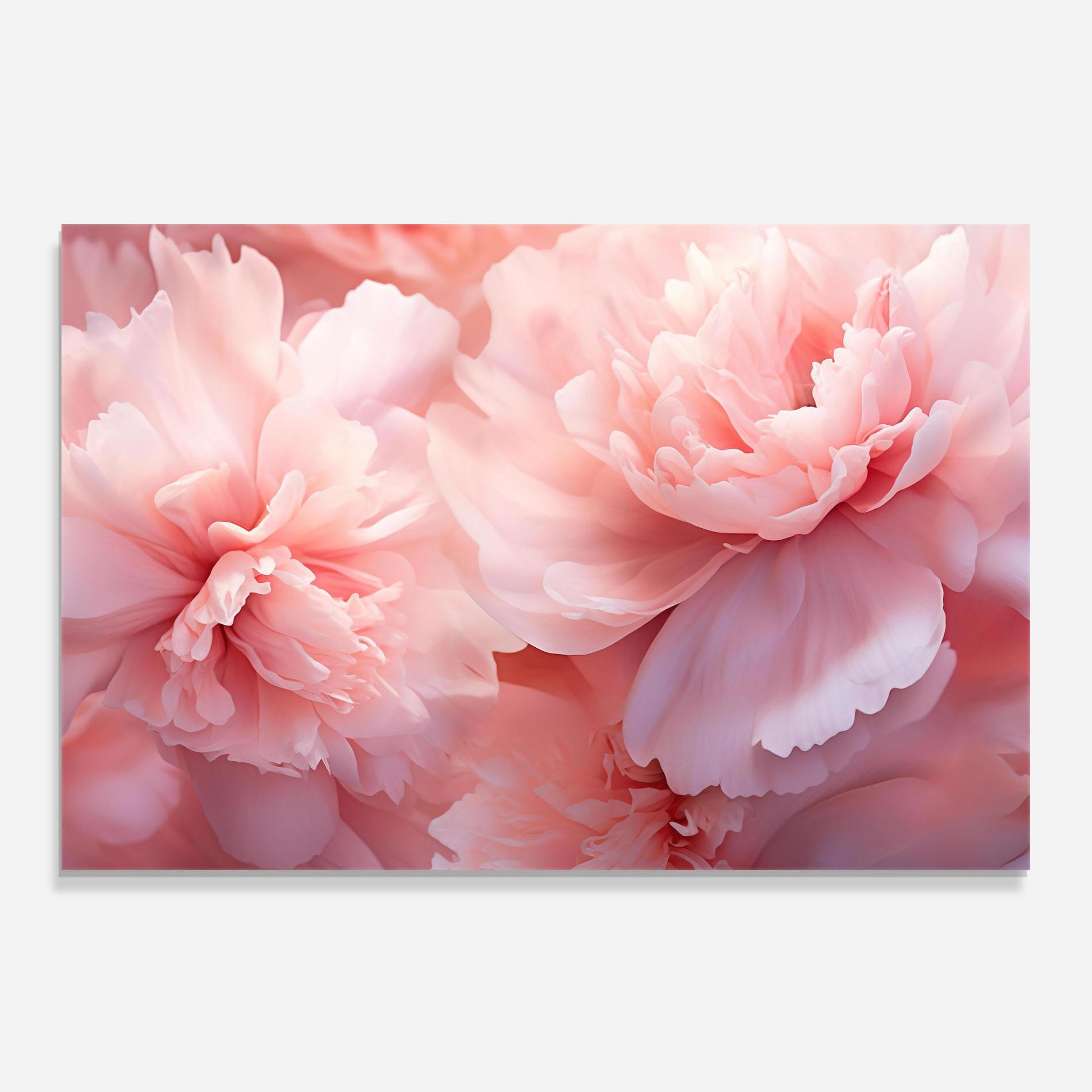 Konyhai üveg hátfal Close Up Dreamy Peony mockup 0