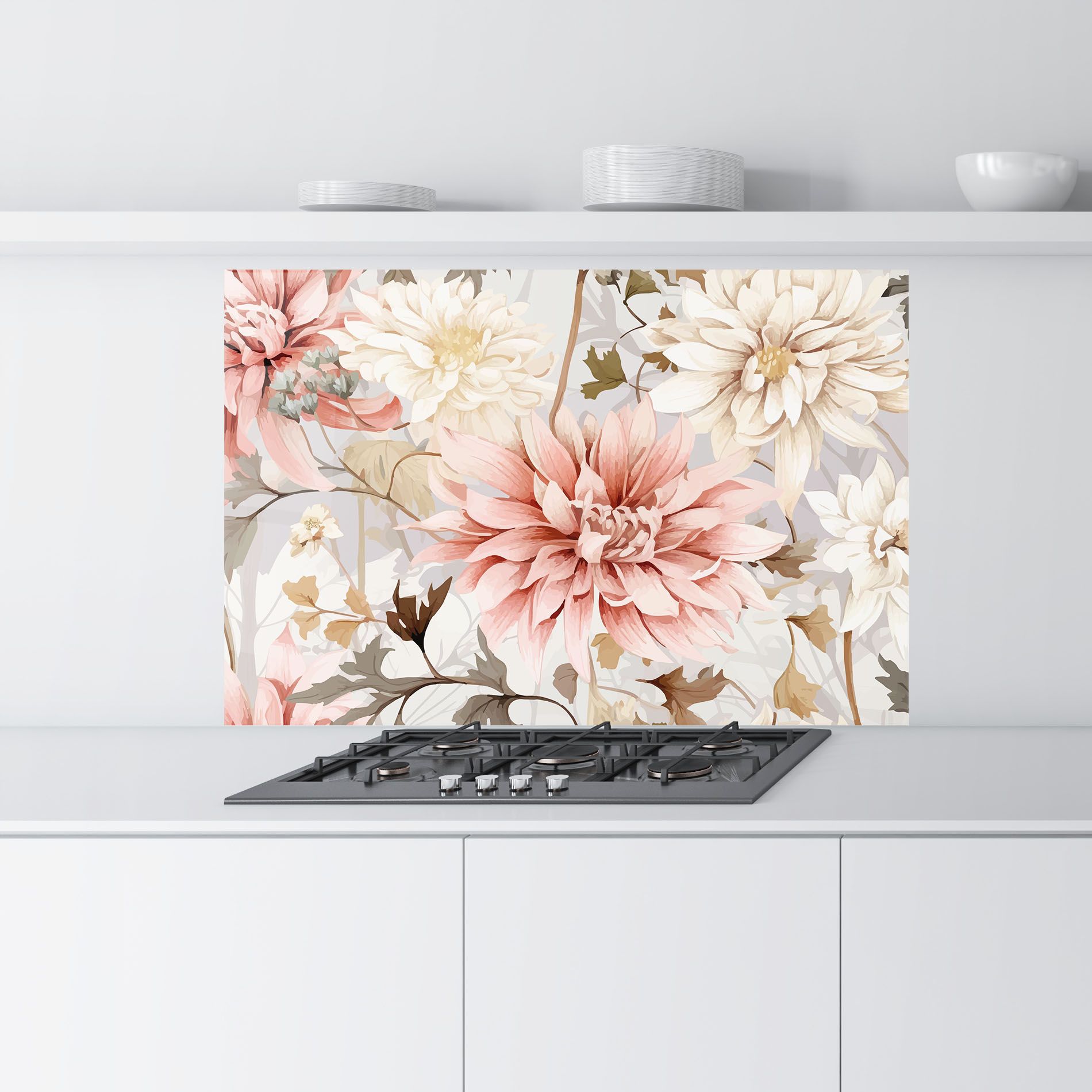 Pink Cream Open Peony mockup 9