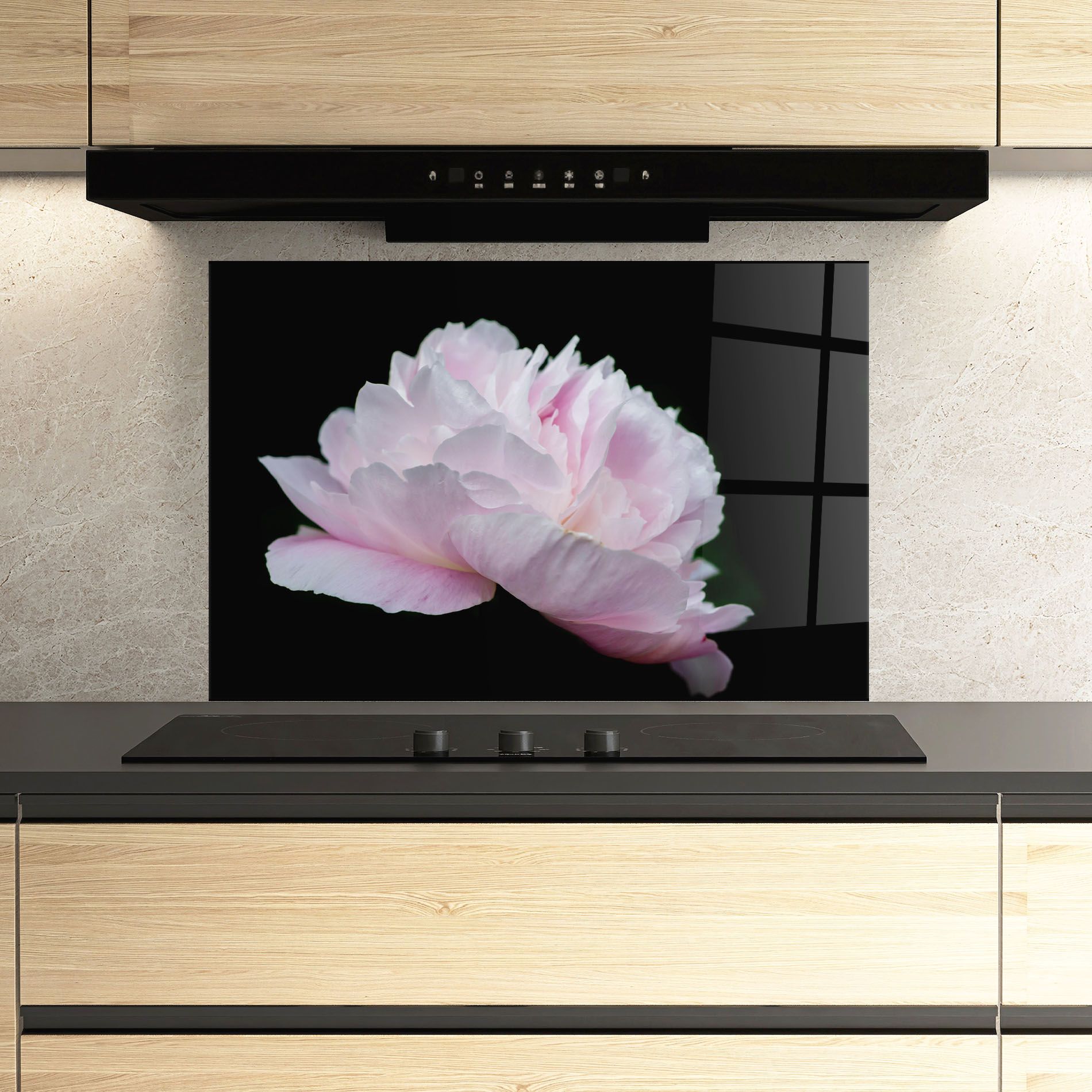 Pastel Peony On Black mockup 3