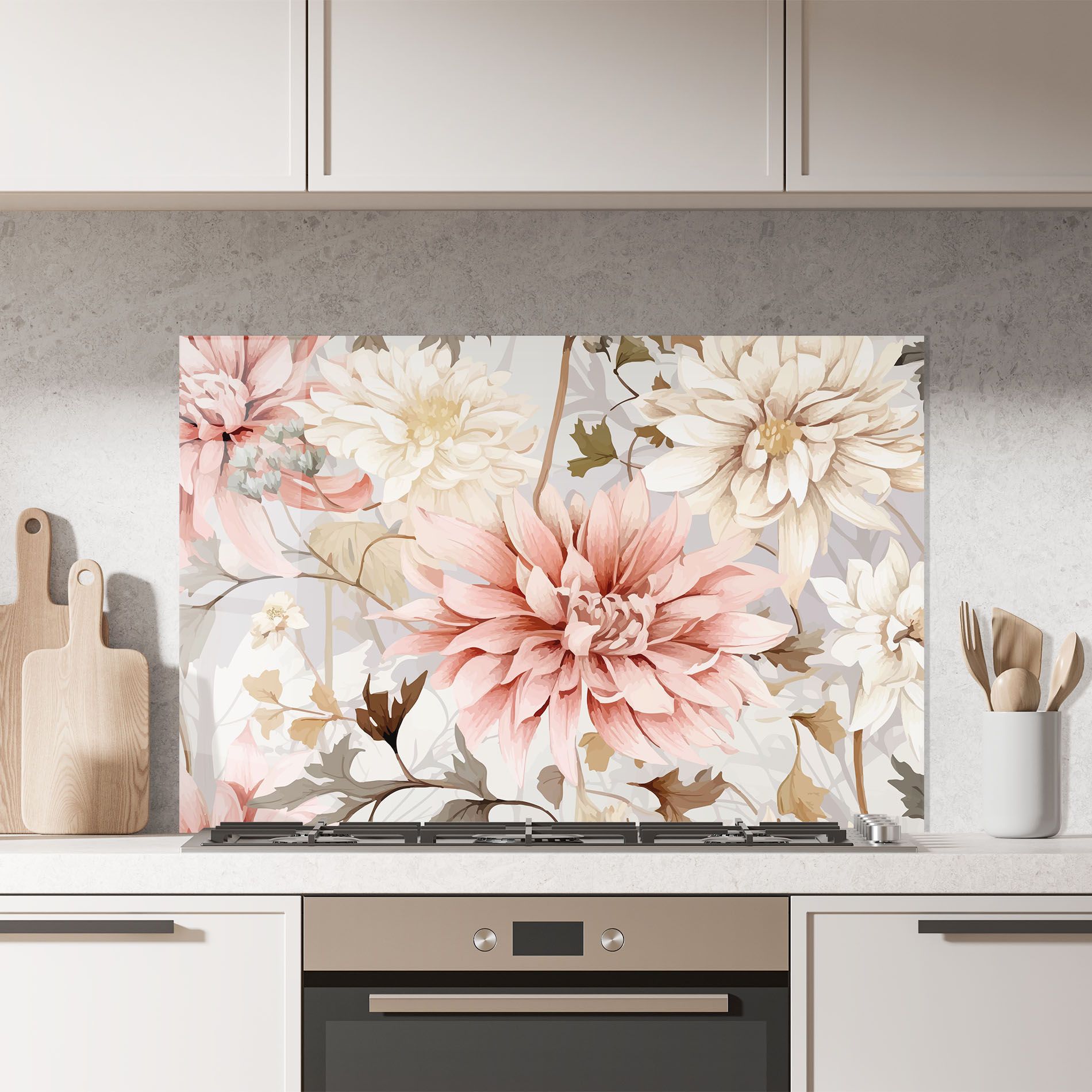 Pink Cream Open Peony mockup 7