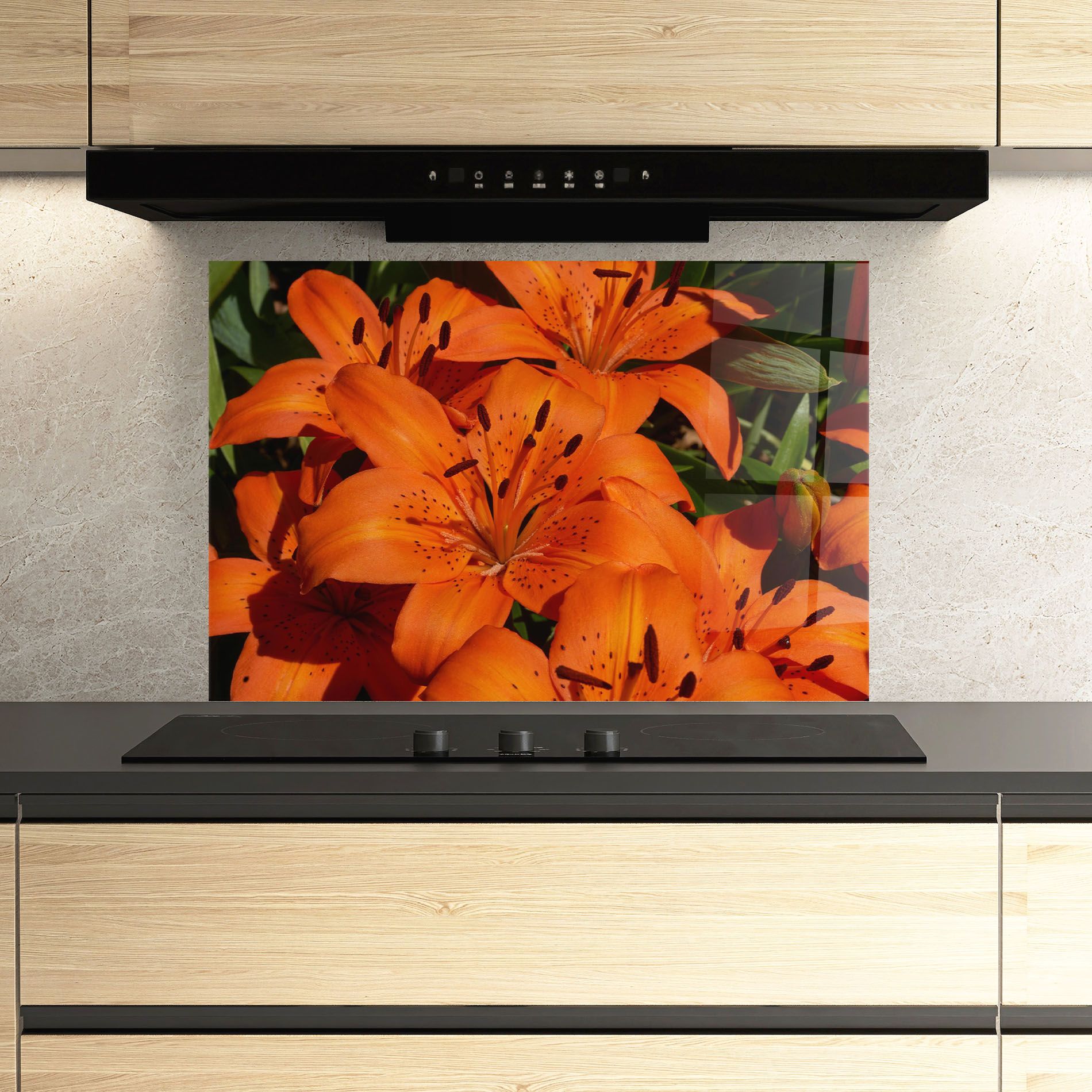 Orange Lily In The Sun mockup 3