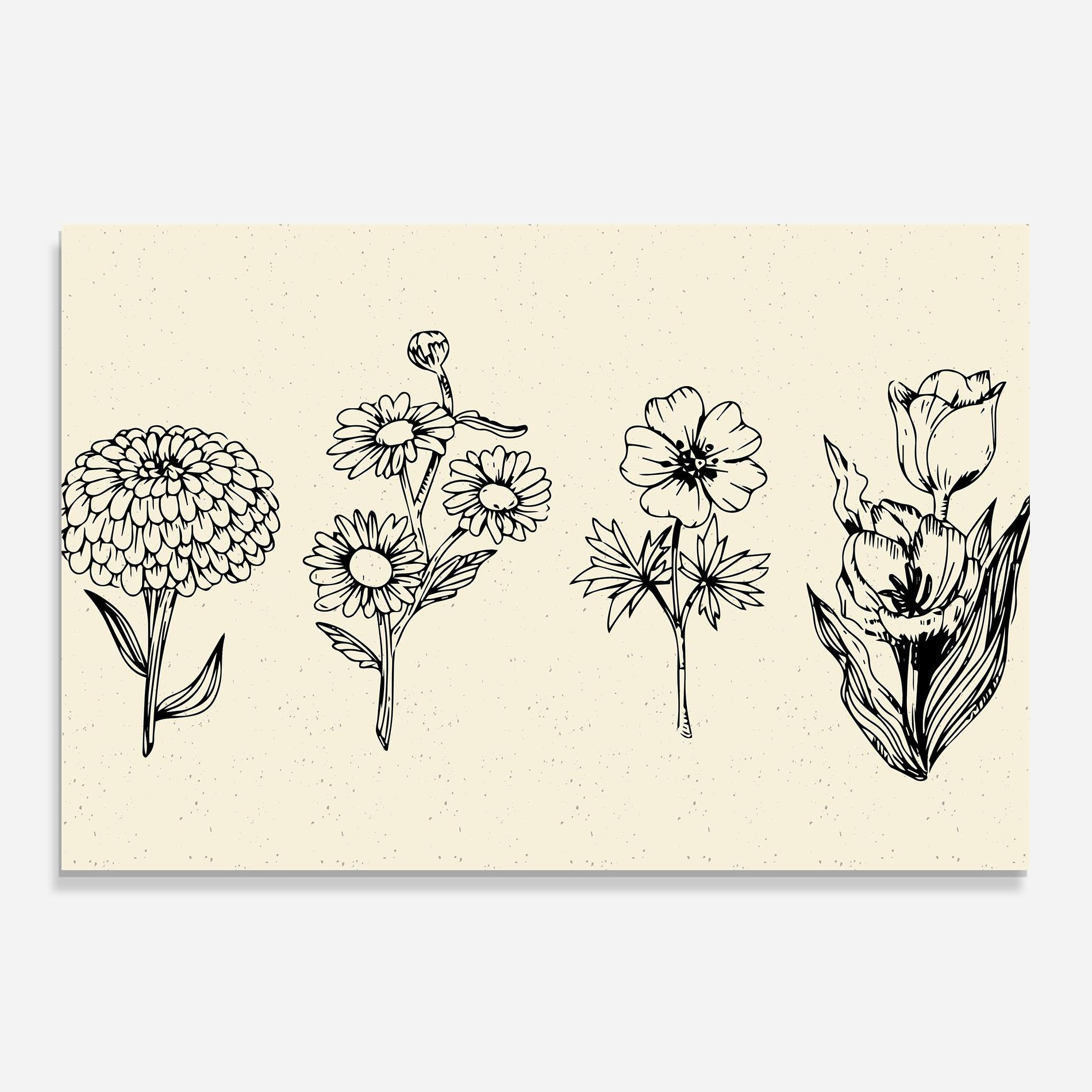 Konyhai üveg hátfal Black Line Cream mockup 0