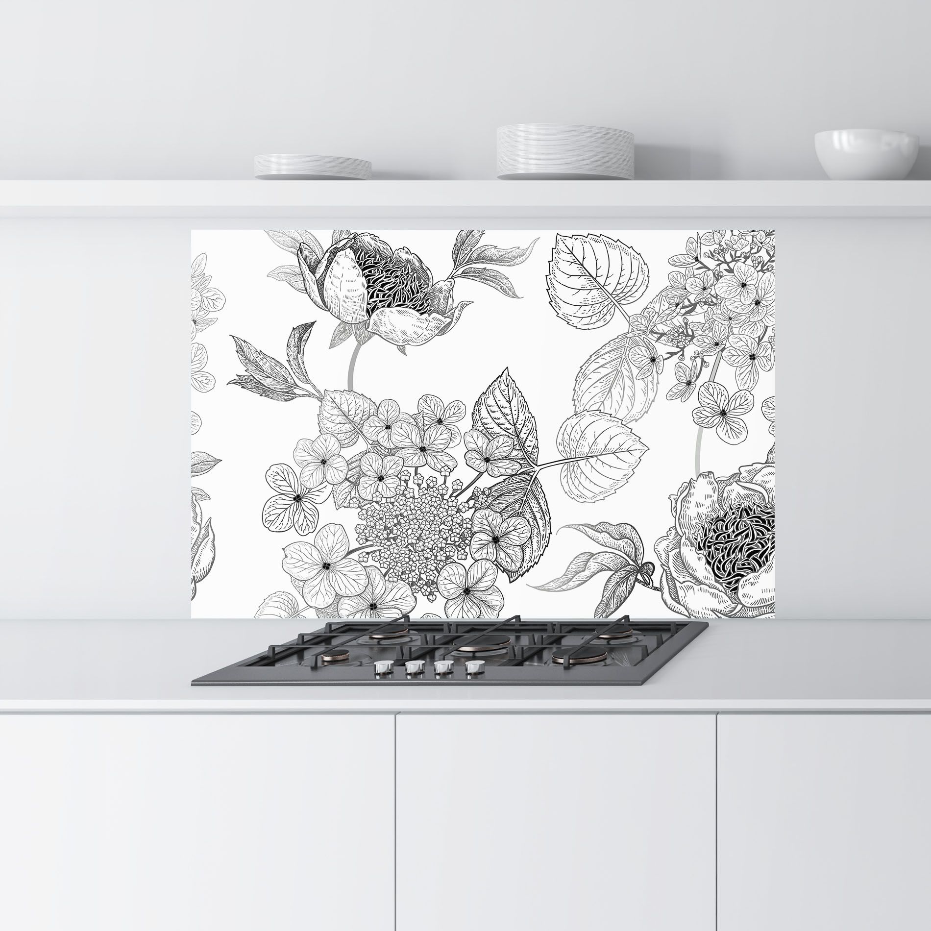 Black Line Flower mockup 9