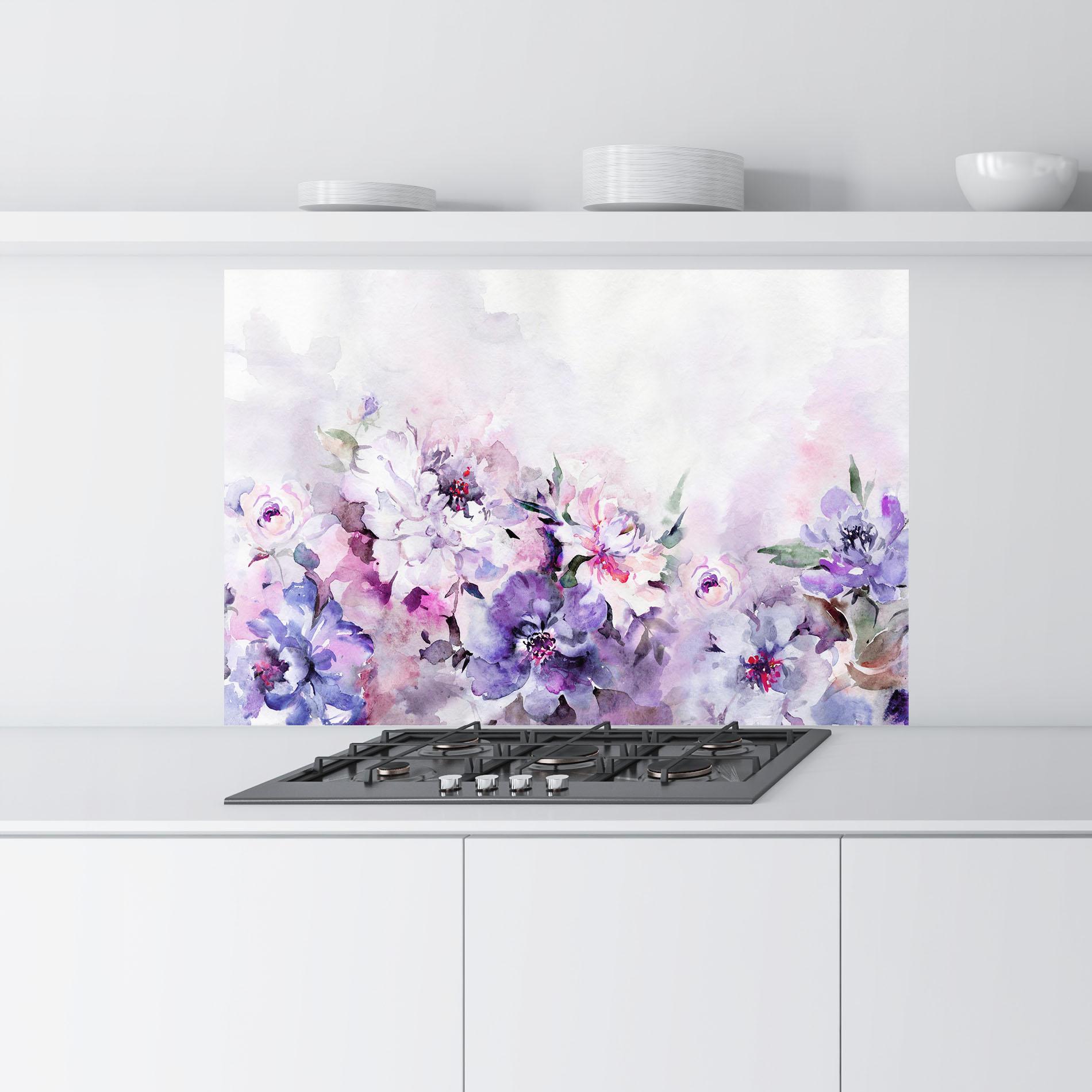 Konyhai üveg hátfal Buchet Multicolor mockup 9