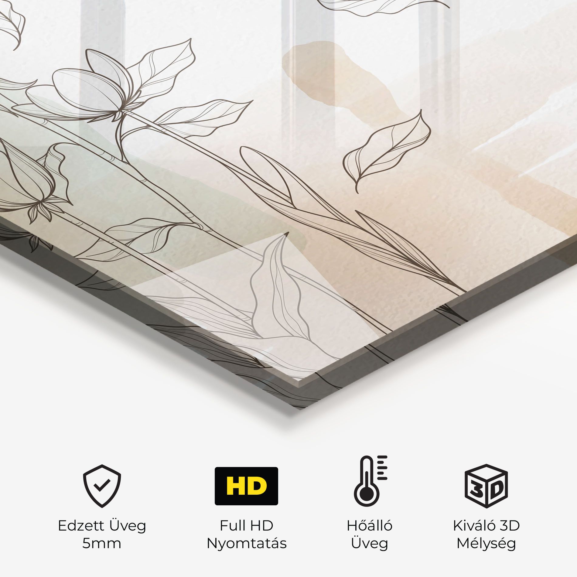 Brown Line Flower mockup 2