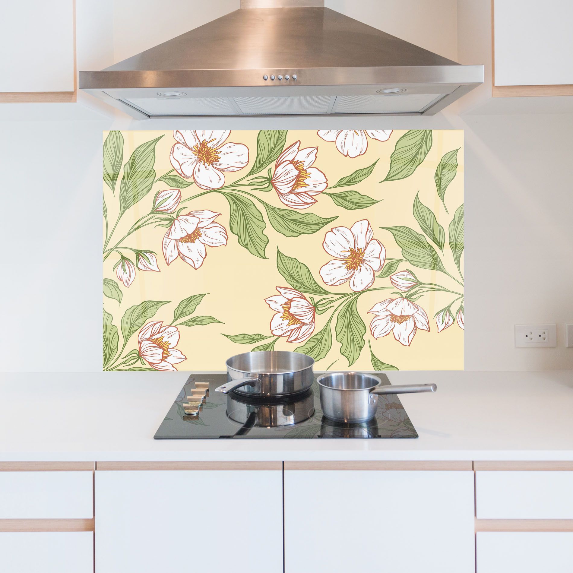 Cream Flower White mockup 5