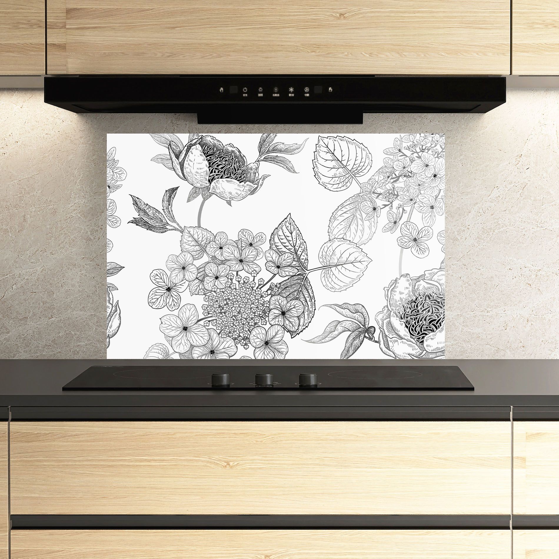 Black Line Flower mockup 3