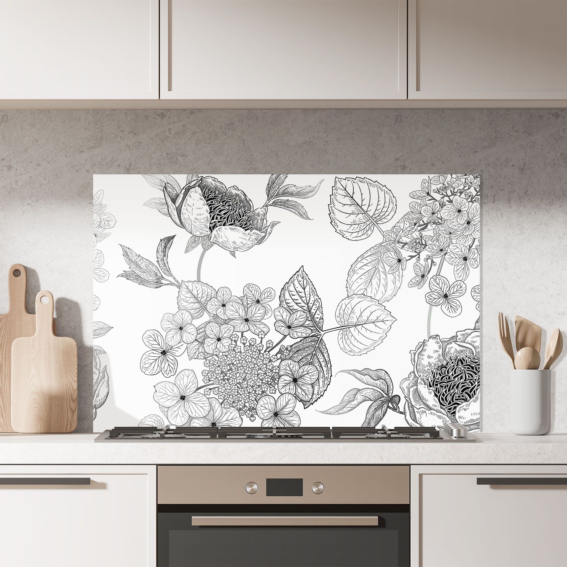 Black Line Flower mockup 7