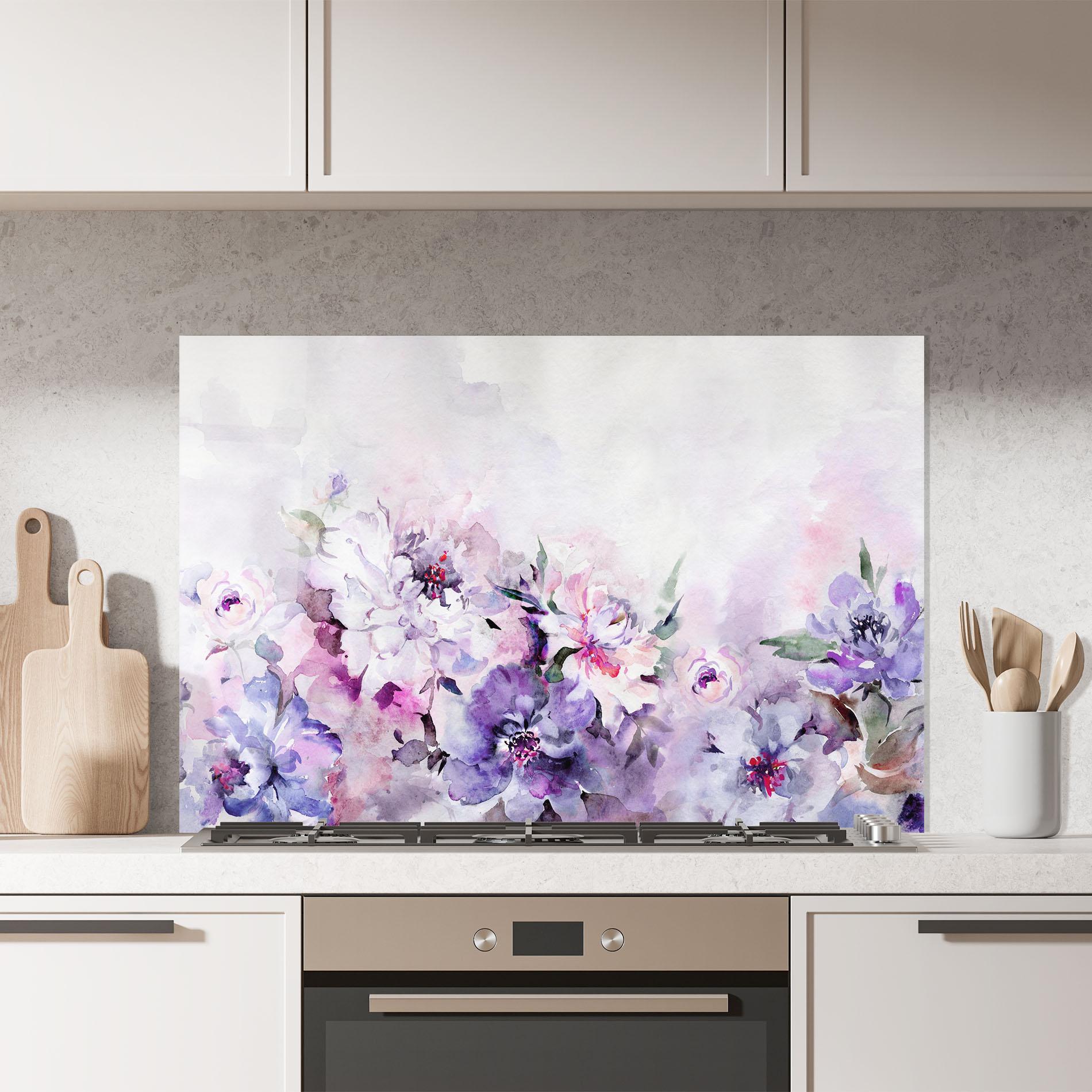 Konyhai üveg hátfal Buchet Multicolor mockup 7