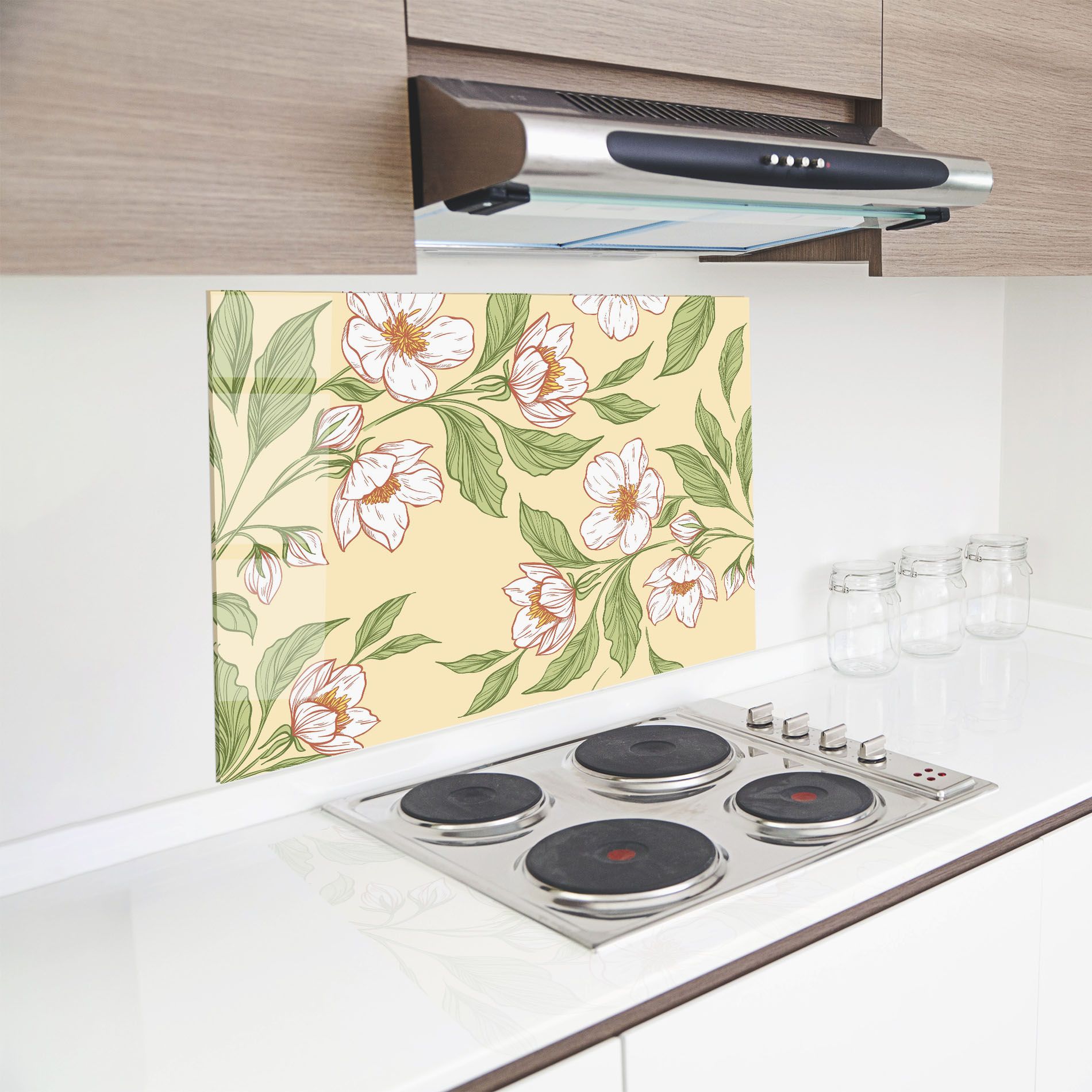 Cream Flower White mockup 8