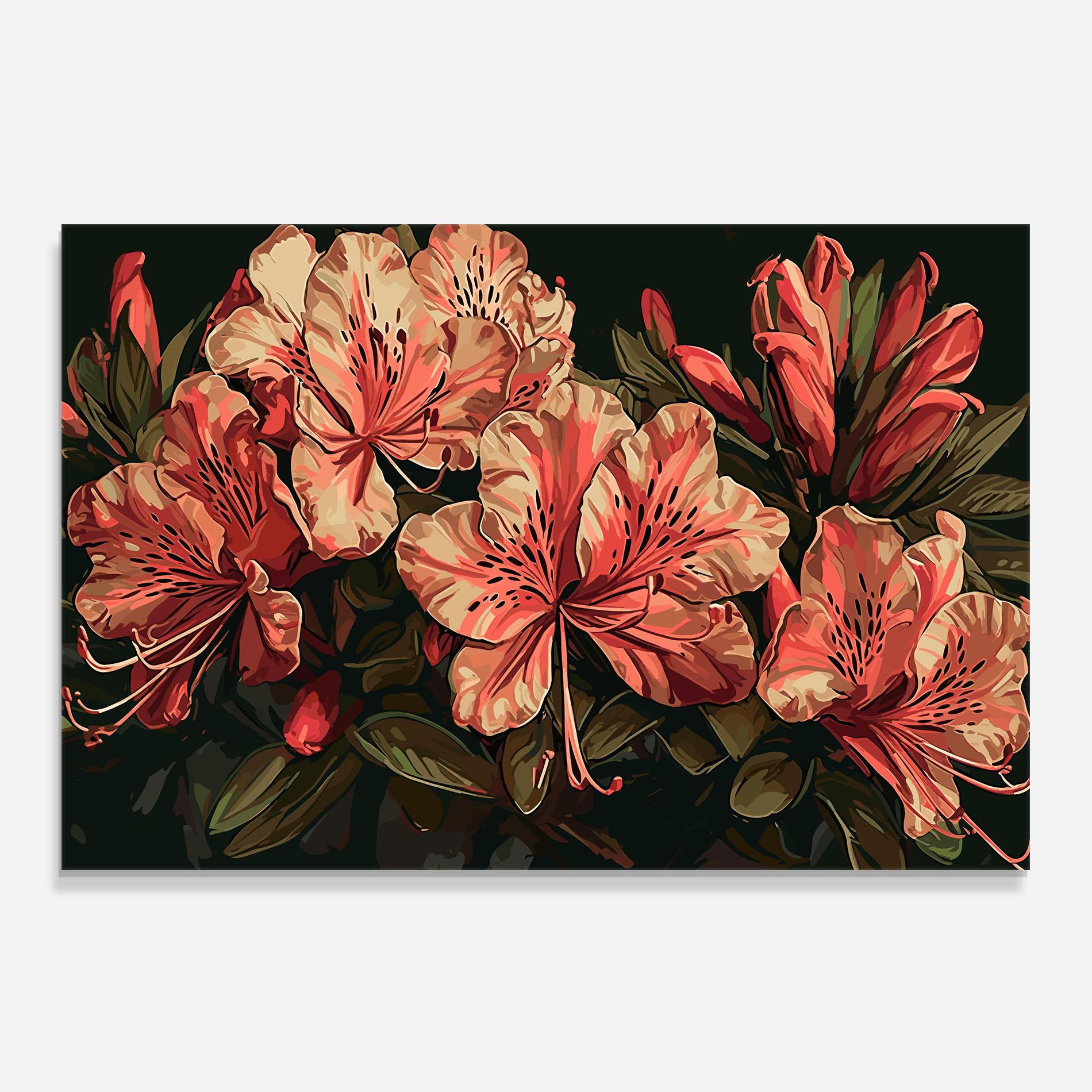 Konyhai üveg hátfal Cream Exotic Art mockup 0