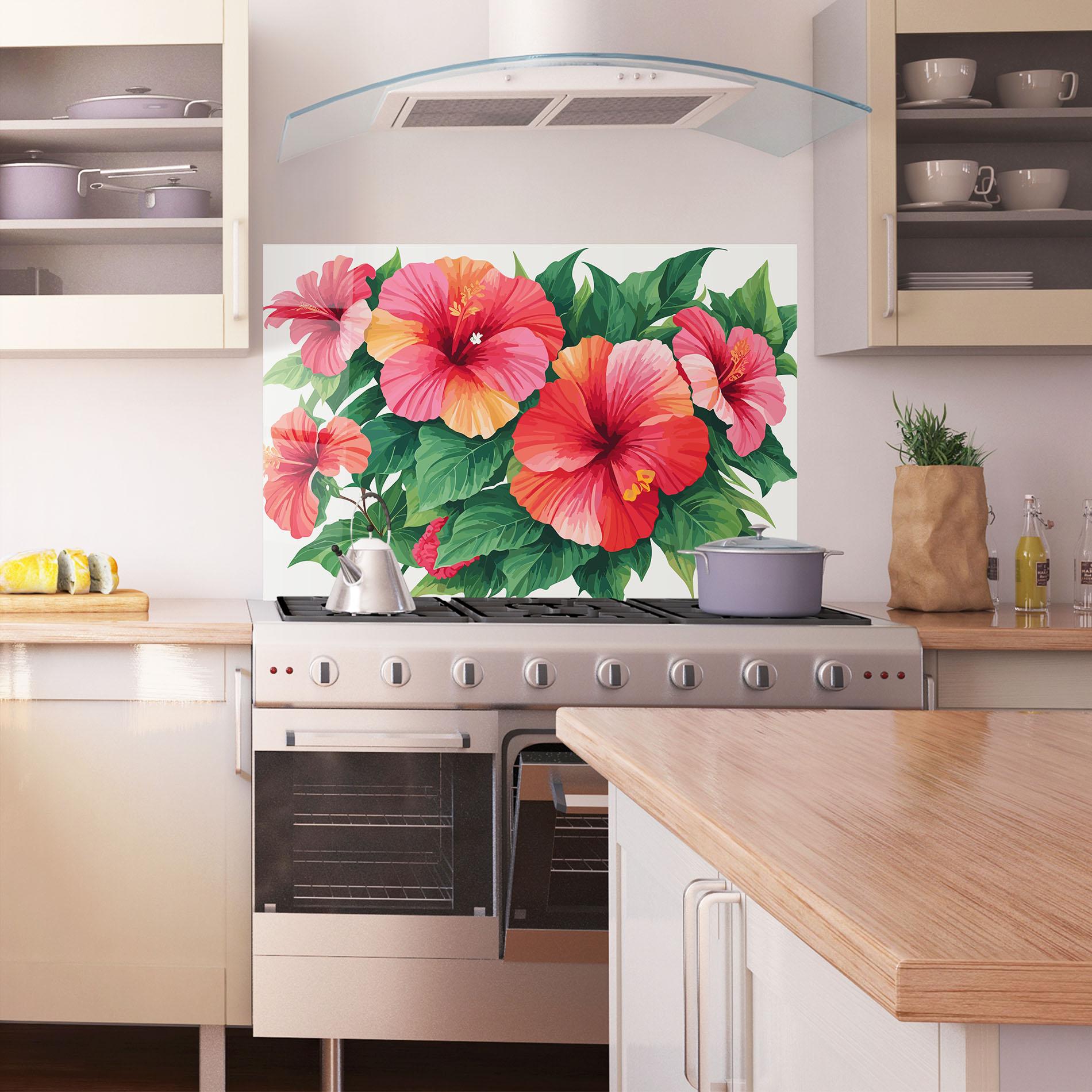 Konyhai üveg hátfal Pretty Exotic Art mockup 1