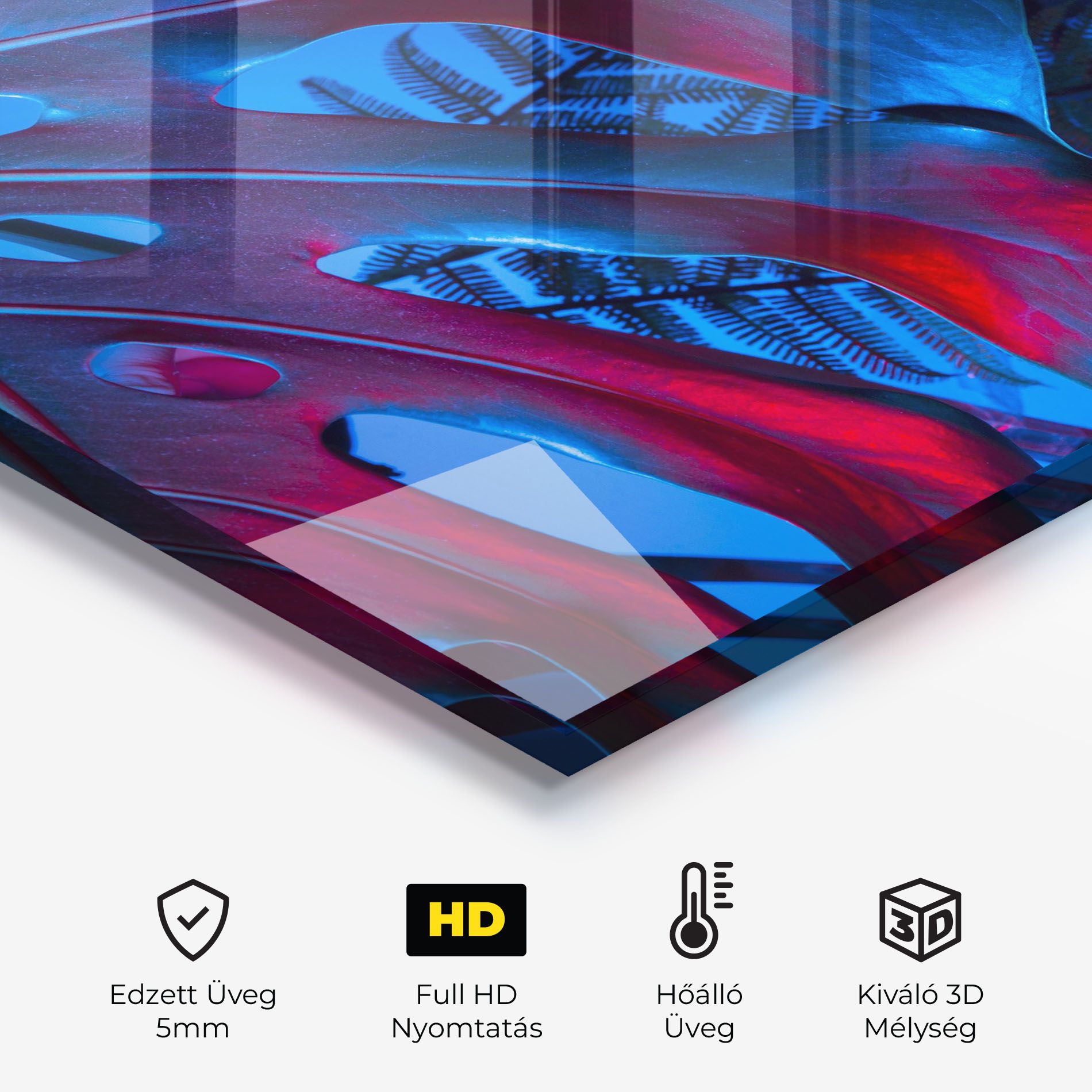 Exotic Blue Leaf mockup 2