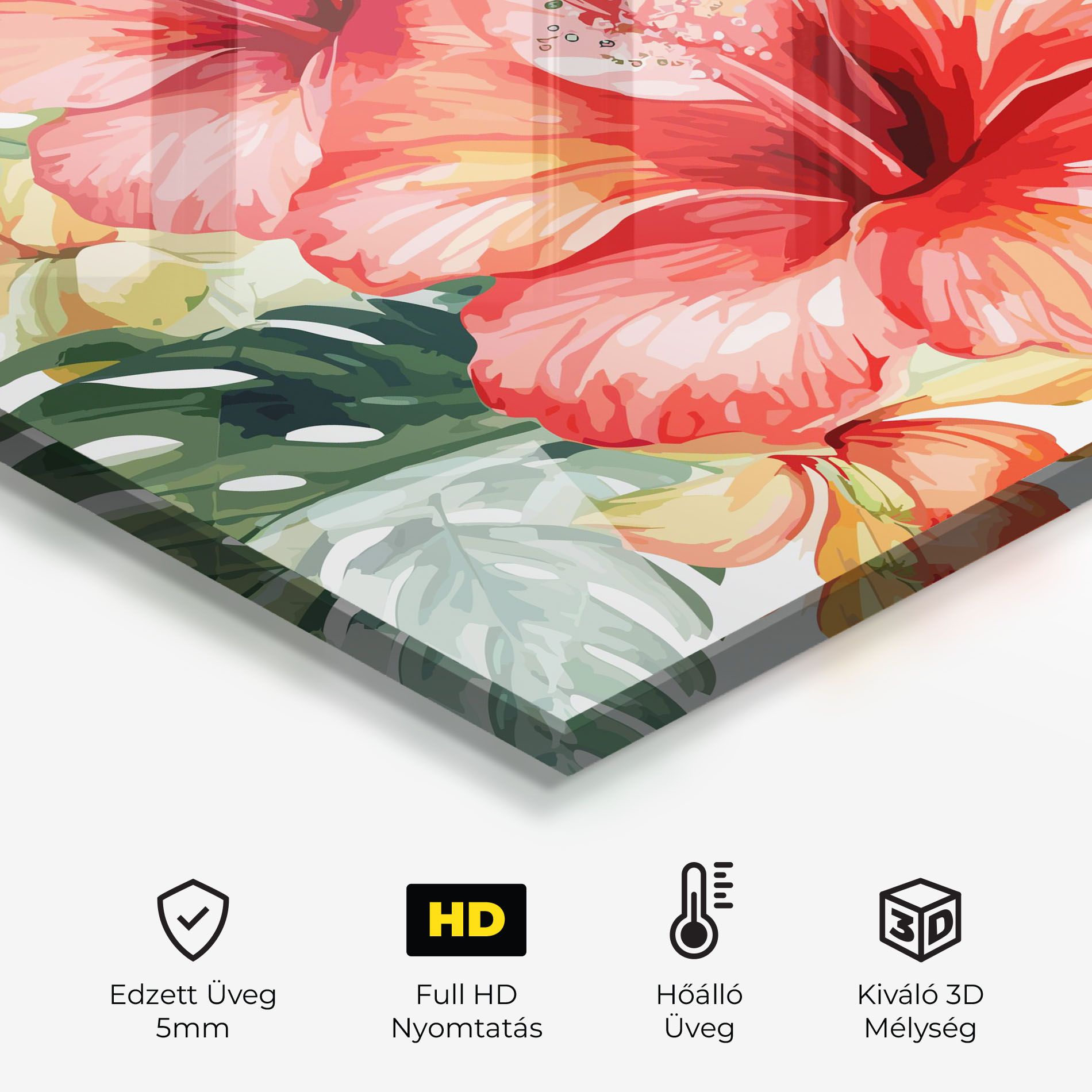 Exotic Red Flower mockup 2