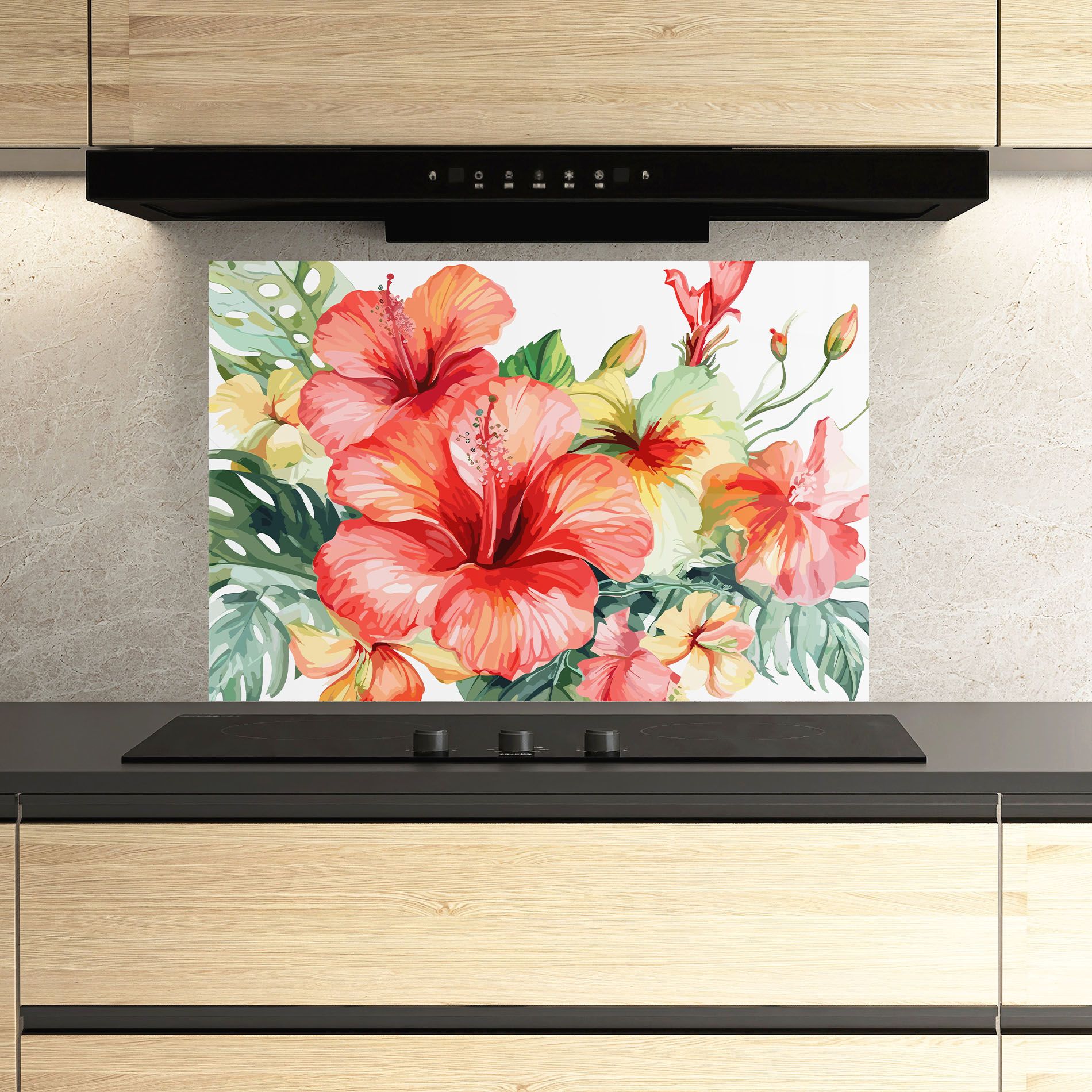 Exotic Red Flower mockup 3