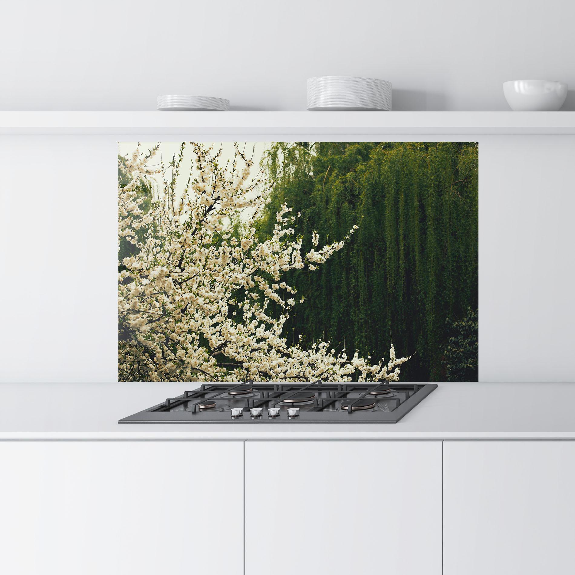 Konyhai üveg hátfal Nature Veiw Tree mockup 9