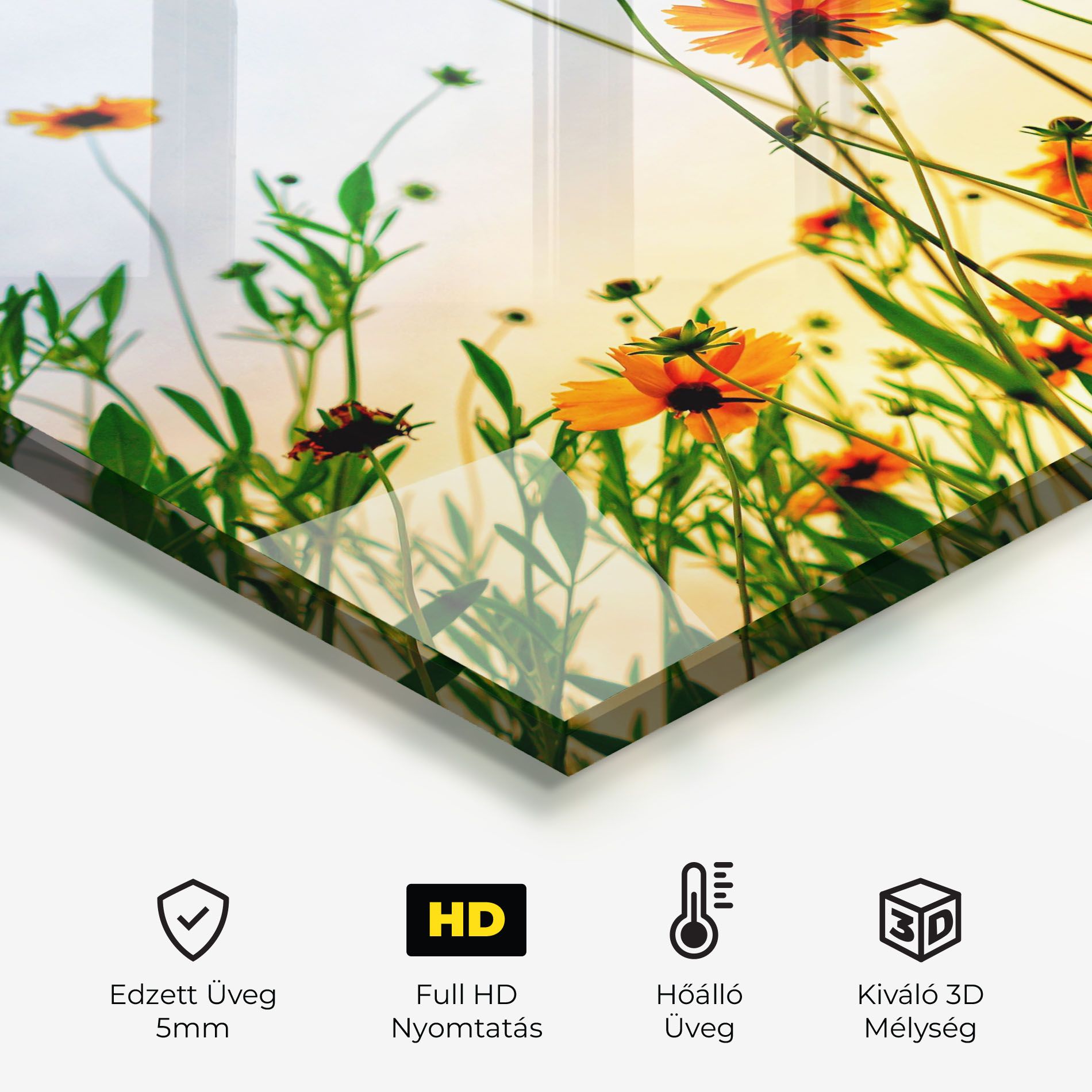 Orange Wild Flowers mockup 2