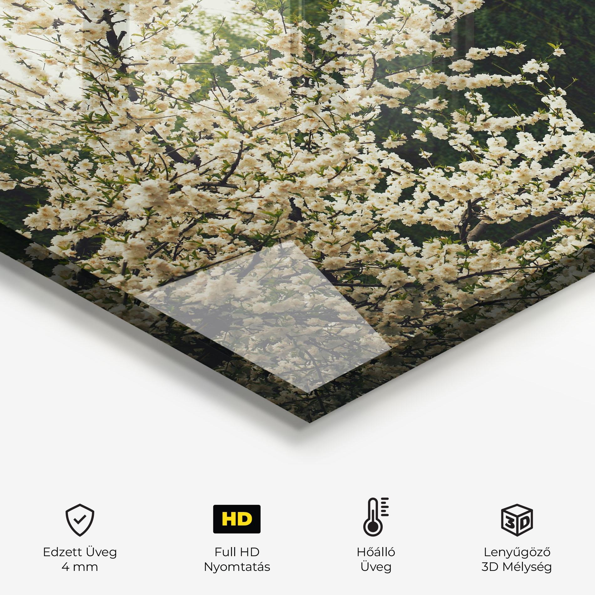 Konyhai üveg hátfal Nature Veiw Tree mockup 2