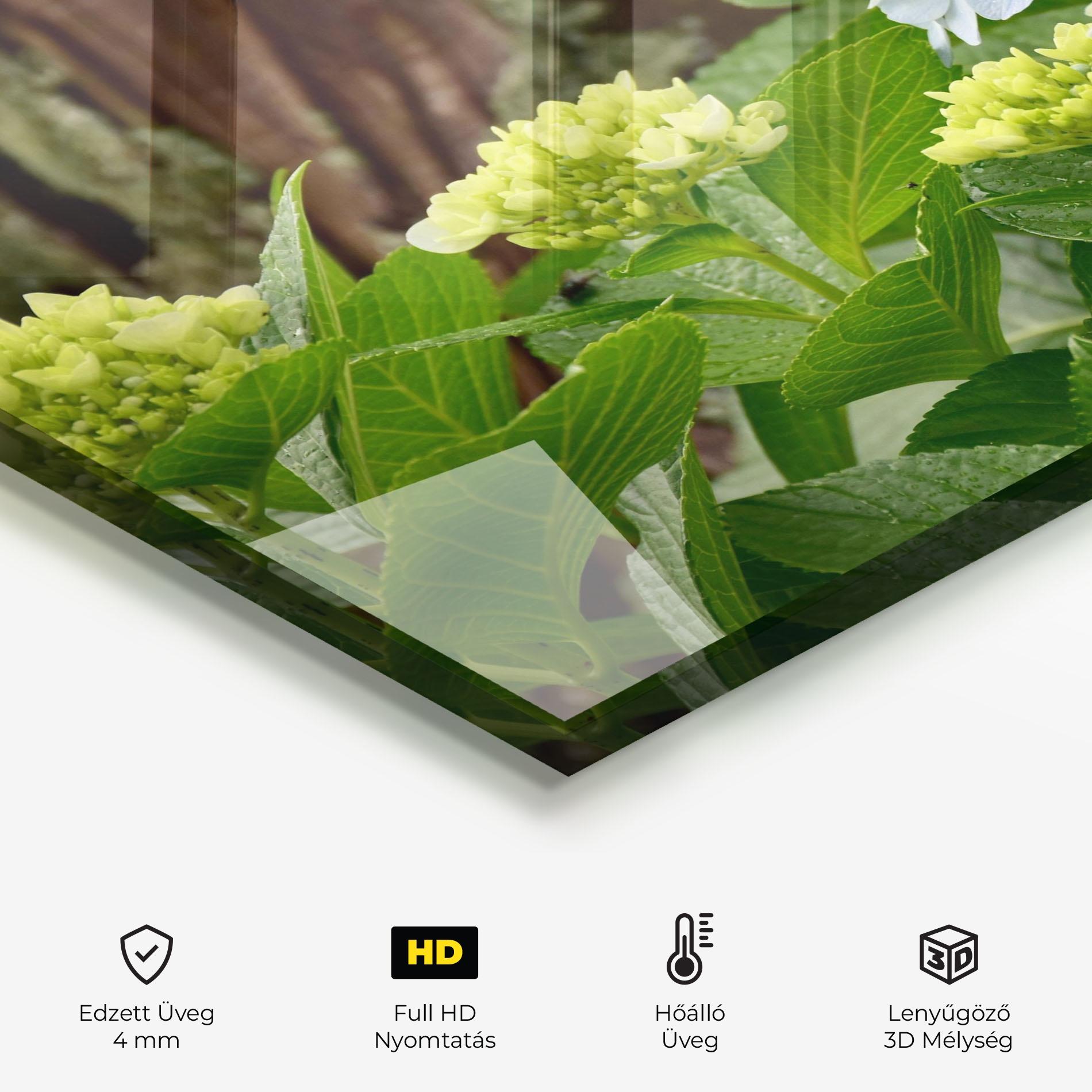 Konyhai üveg hátfal Wild Tree Flower mockup 2