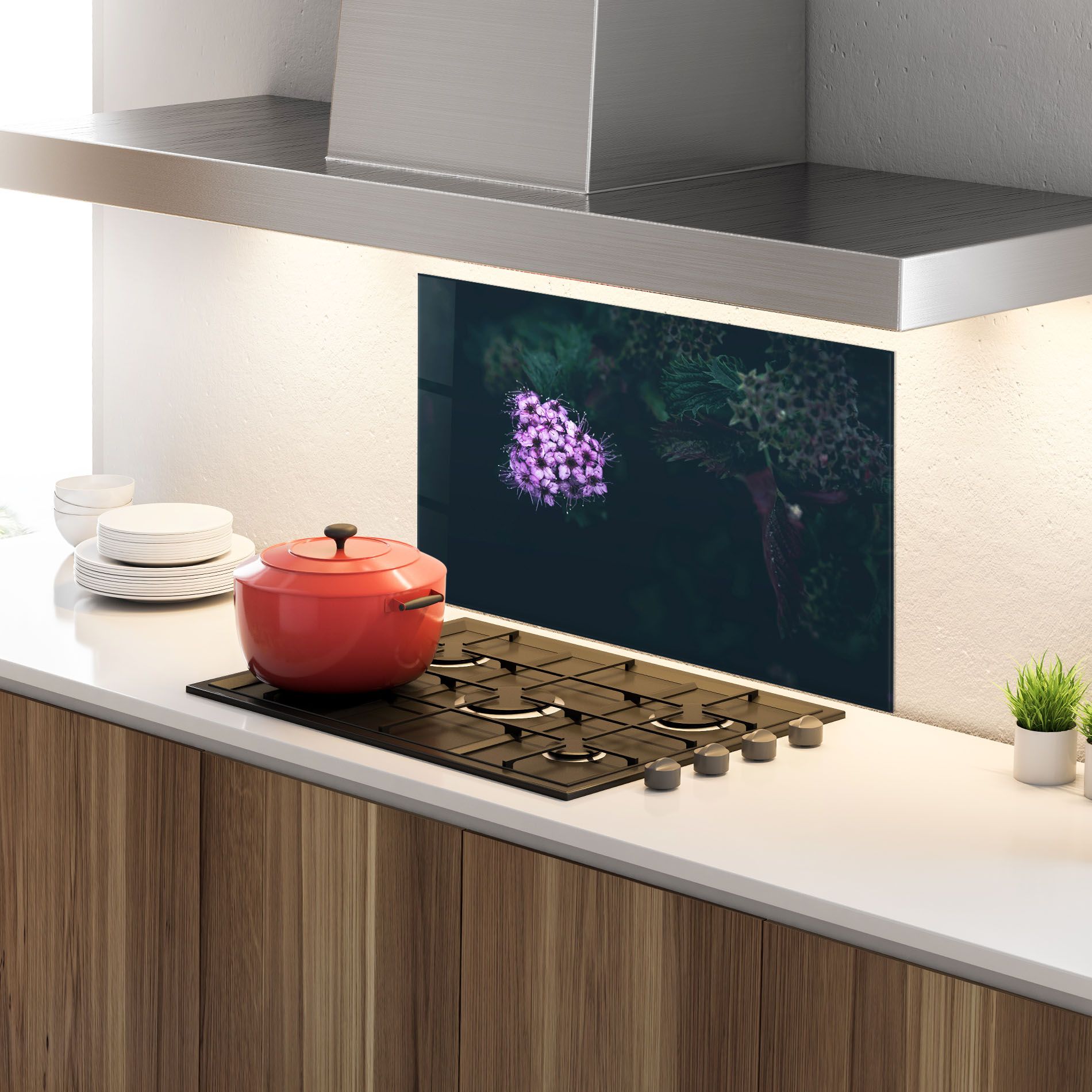 Dark Purple Flower mockup 4