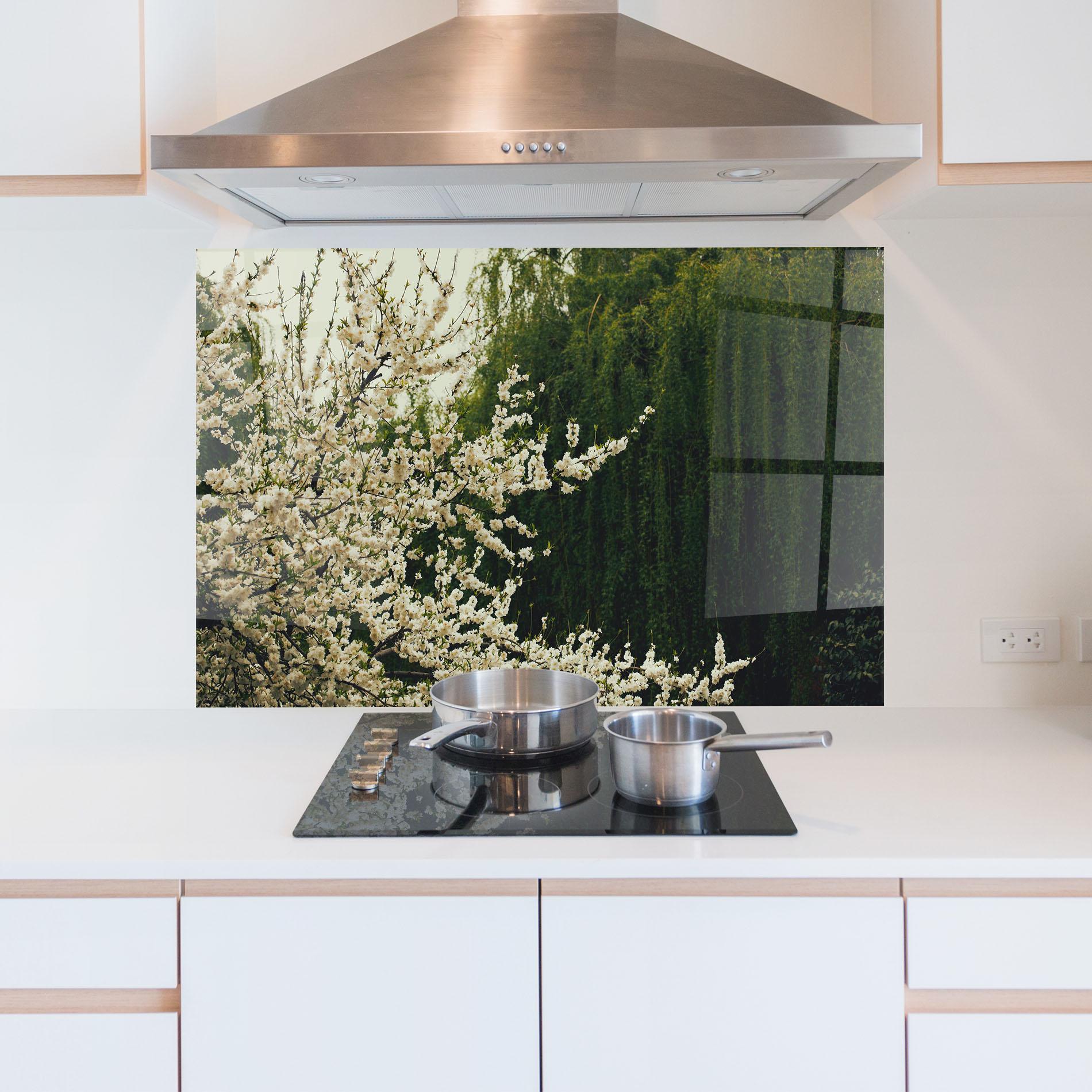 Konyhai üveg hátfal Nature Veiw Tree mockup 5