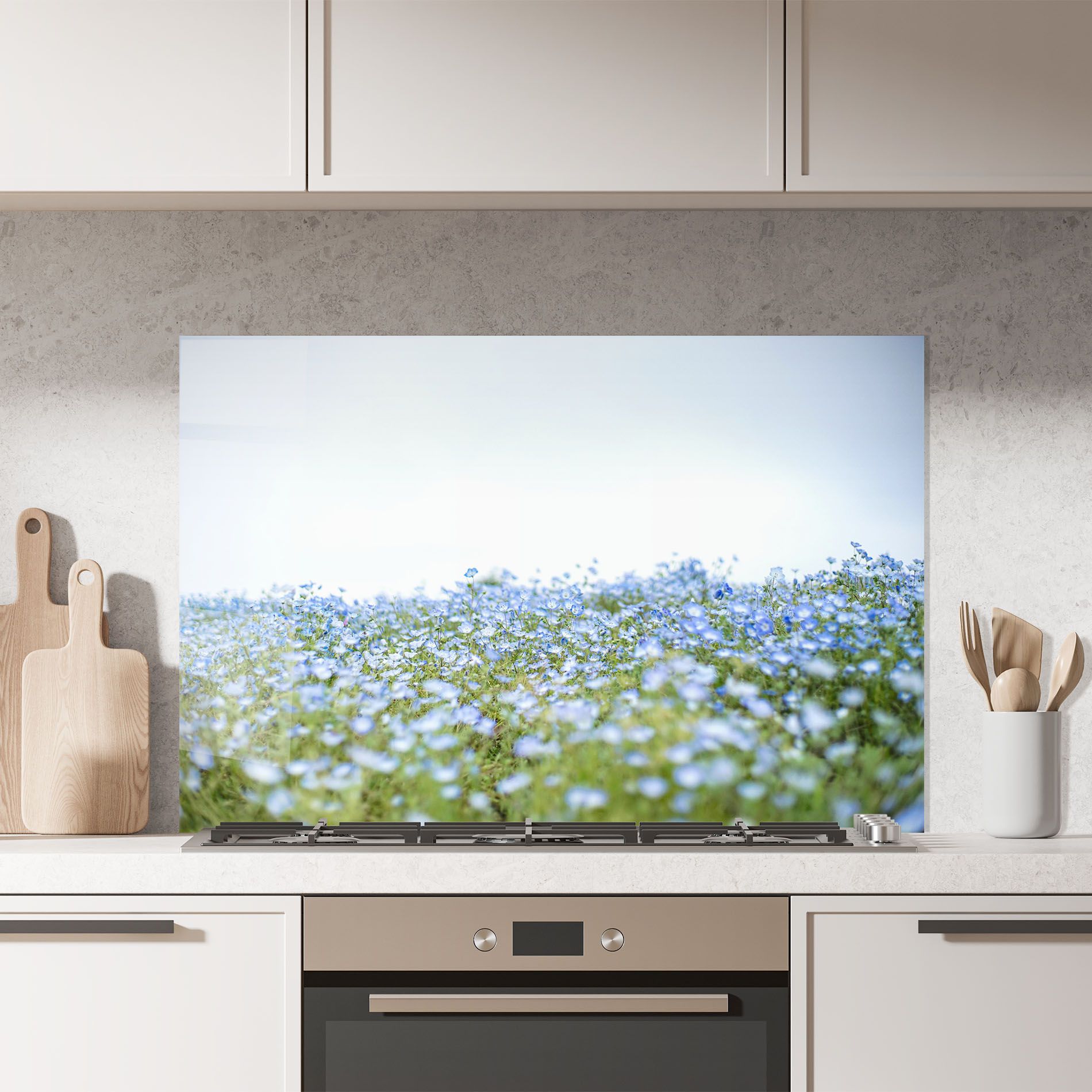 Blue Wild Flowers mockup 7