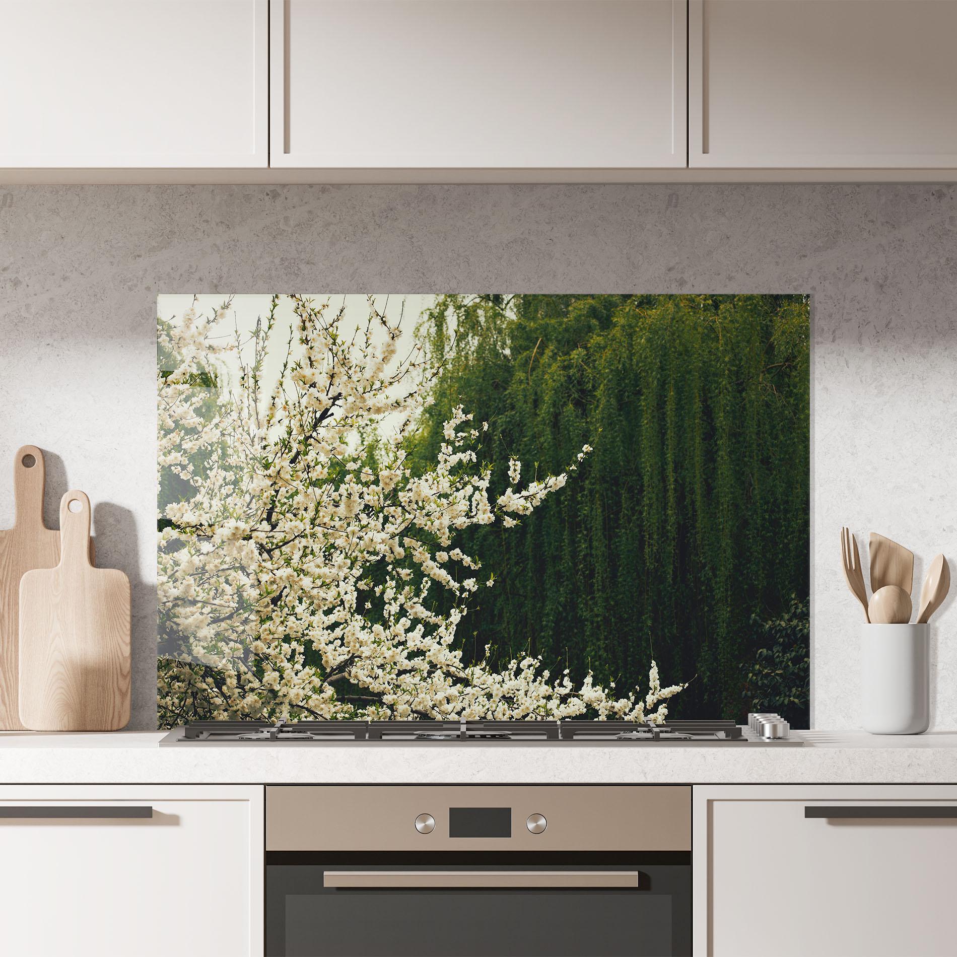 Konyhai üveg hátfal Nature Veiw Tree mockup 7