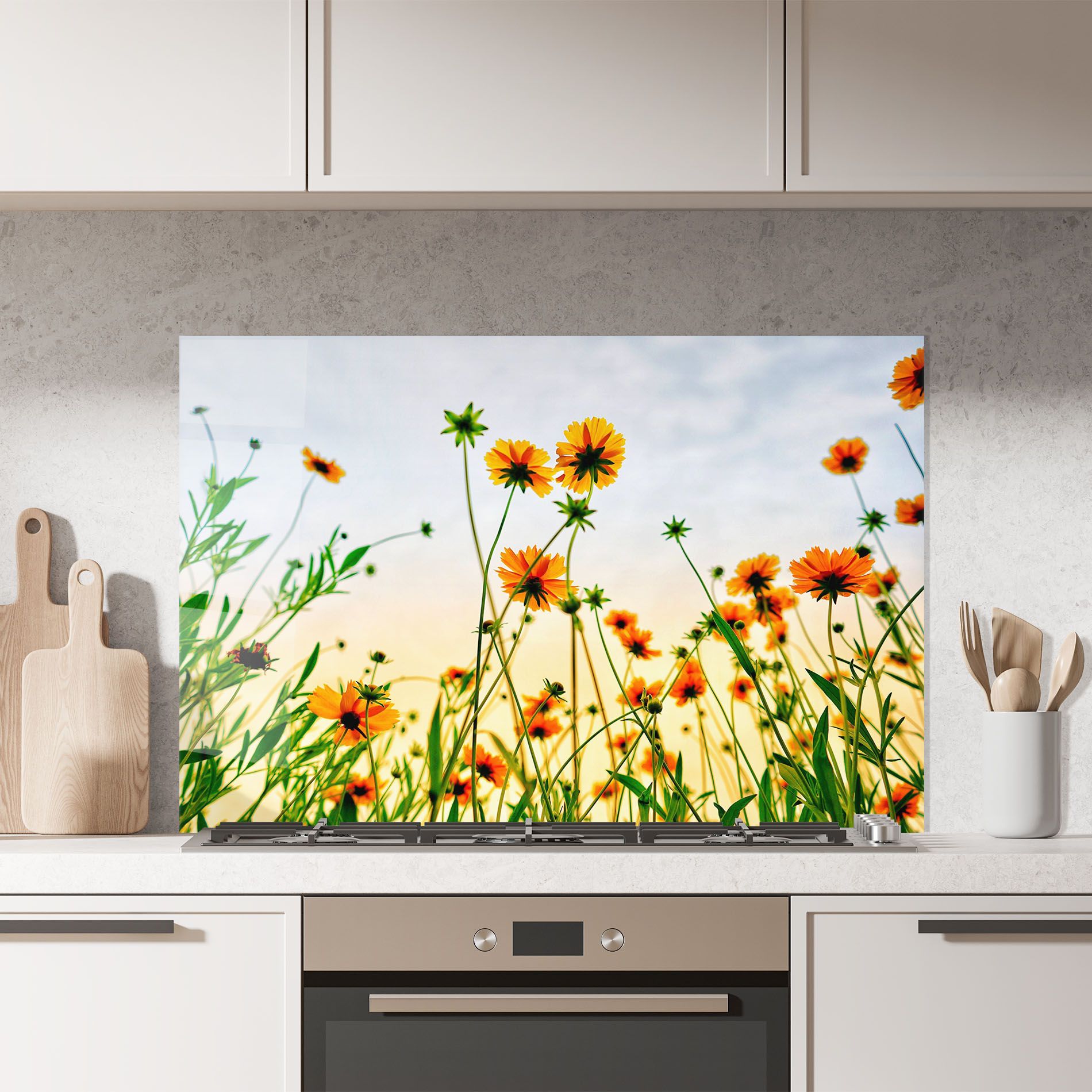 Orange Wild Flowers mockup 7