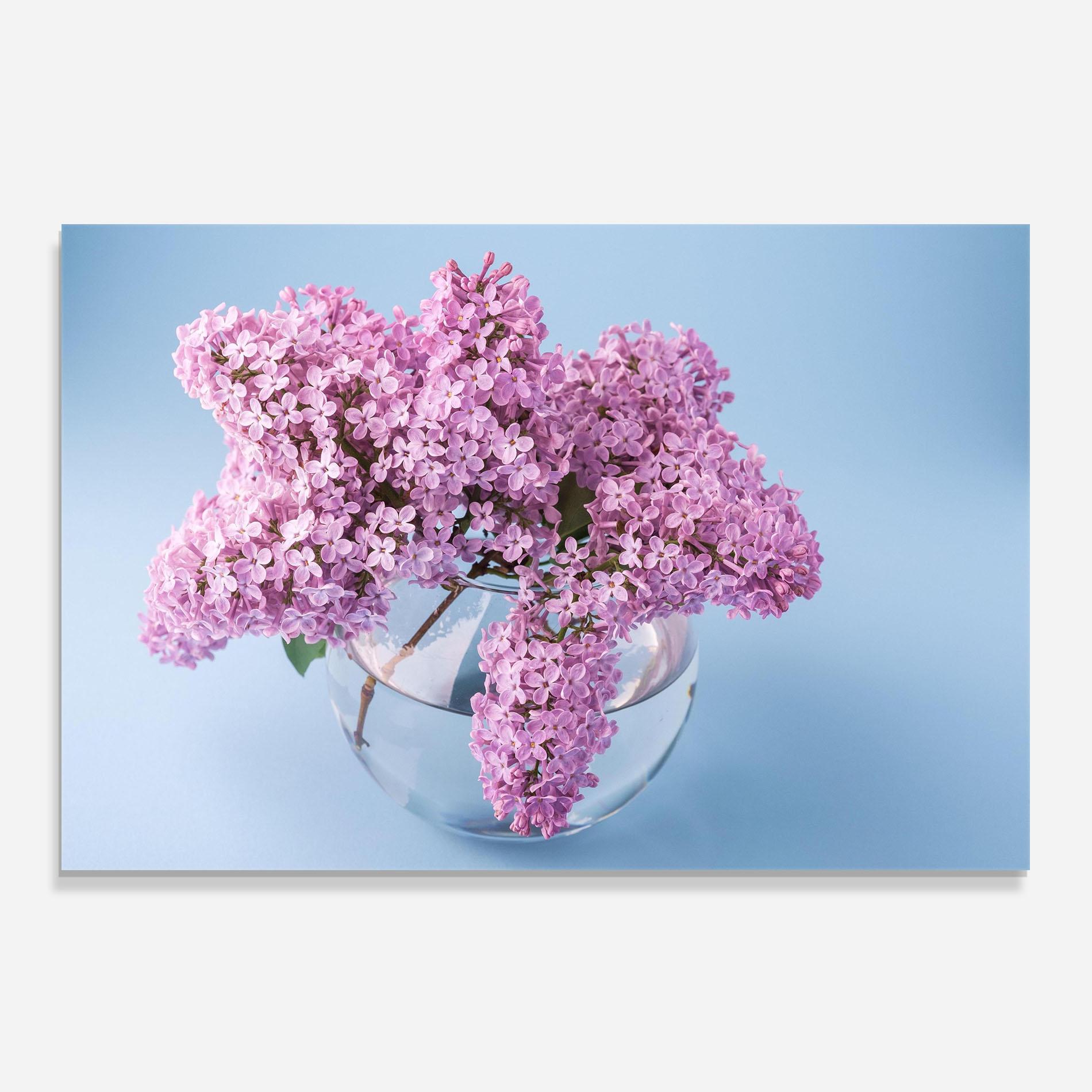 Konyhai üveg hátfal Lilac Flower mockup 0