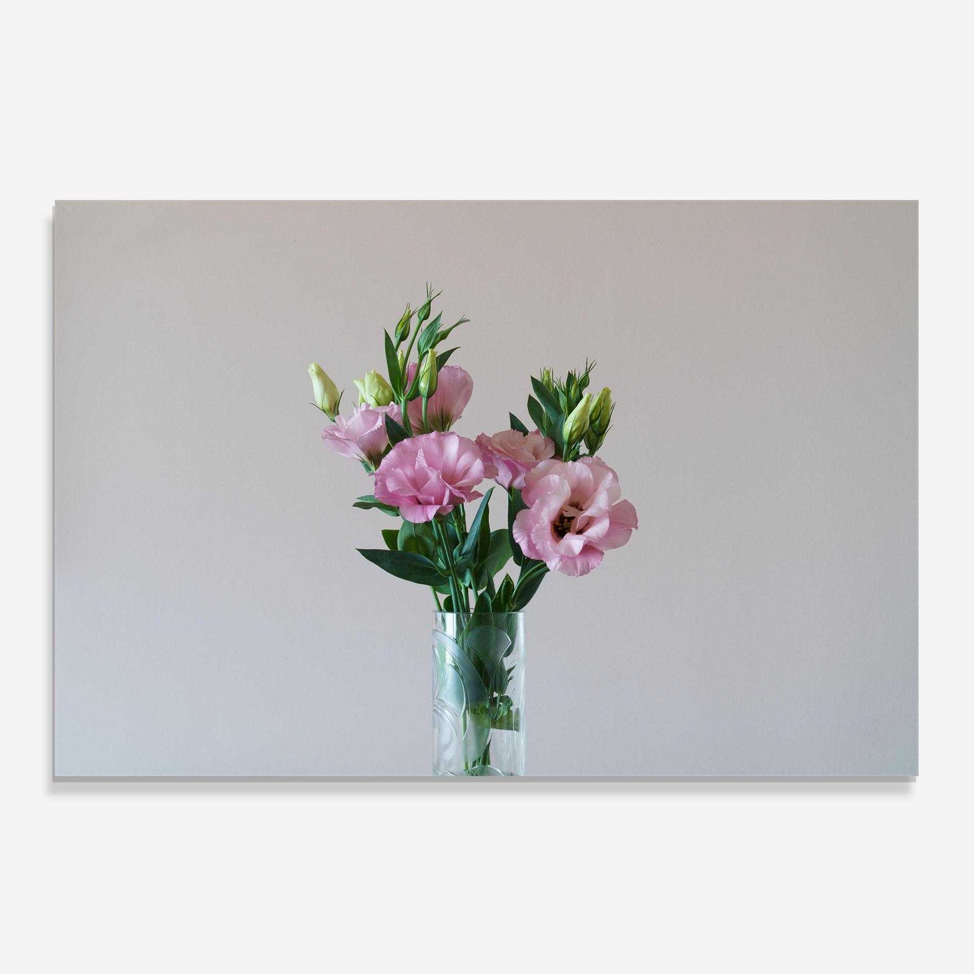 Konyhai üveg hátfal Pretty Pink Flower Vase mockup 0