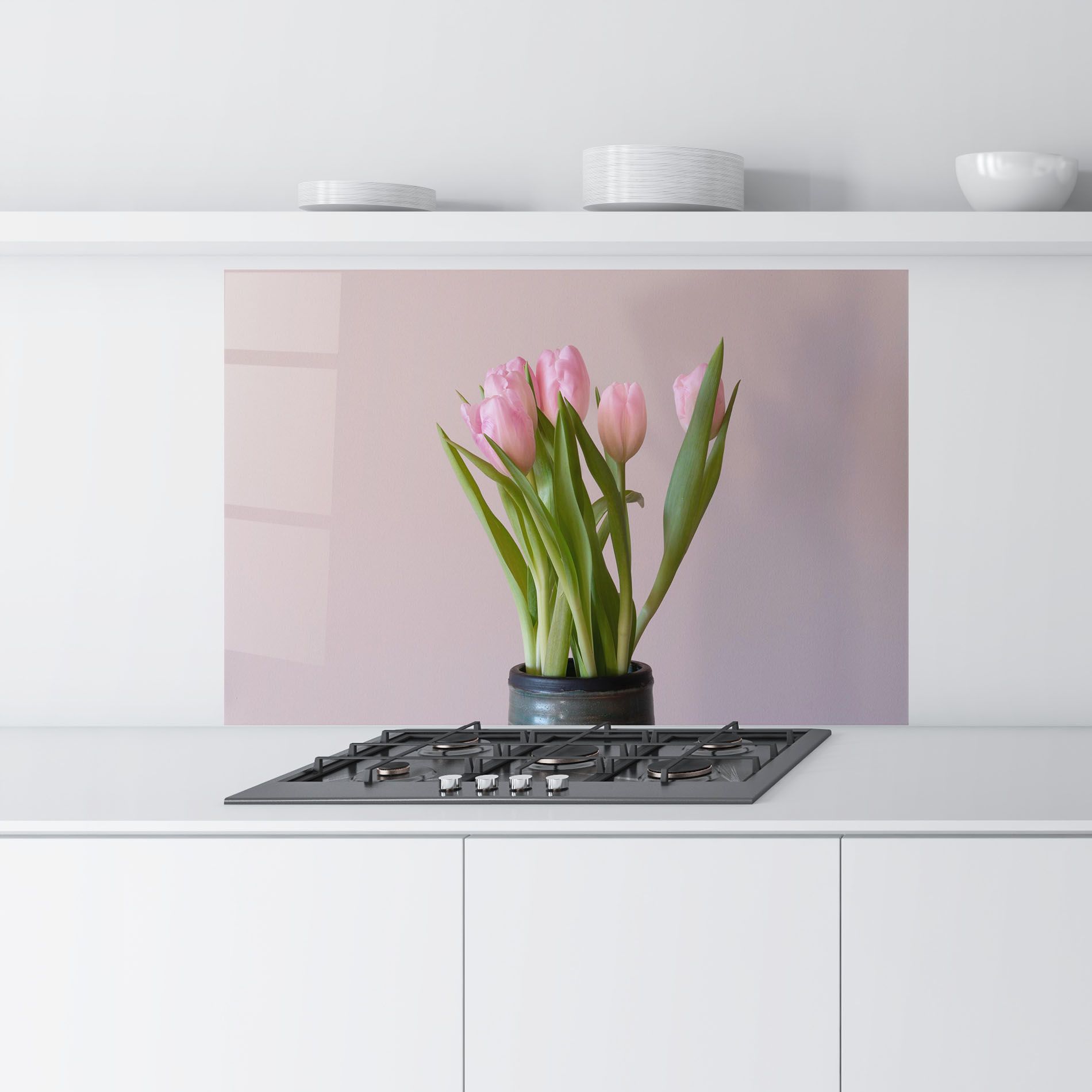 Pink Tulips Vase mockup 9
