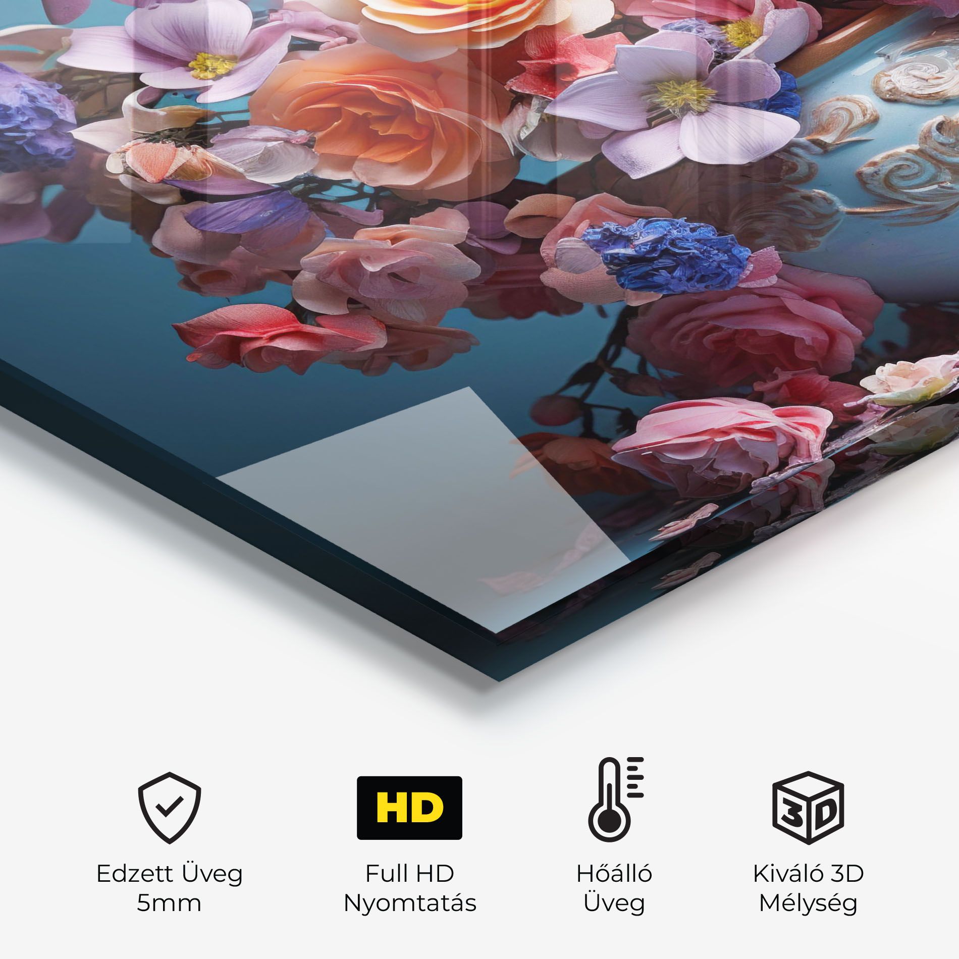 Blue Vase Flowers mockup 2