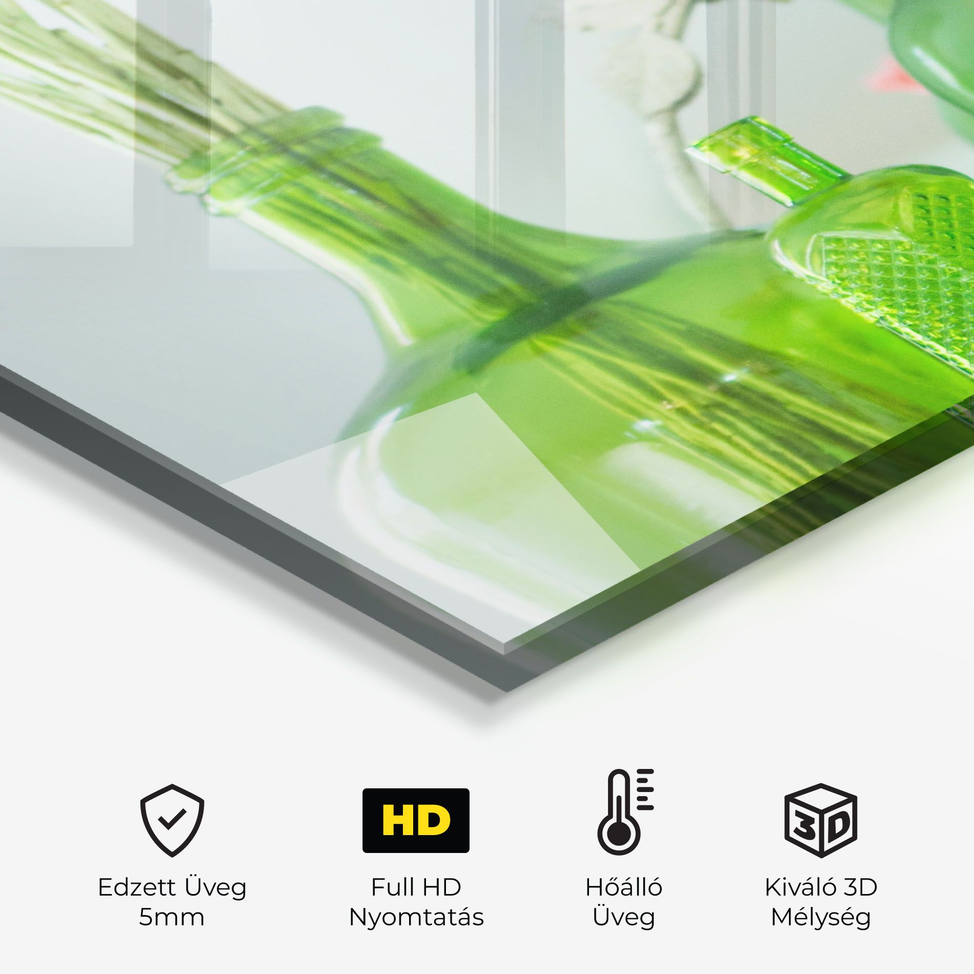 Green Vase Flowers mockup 2