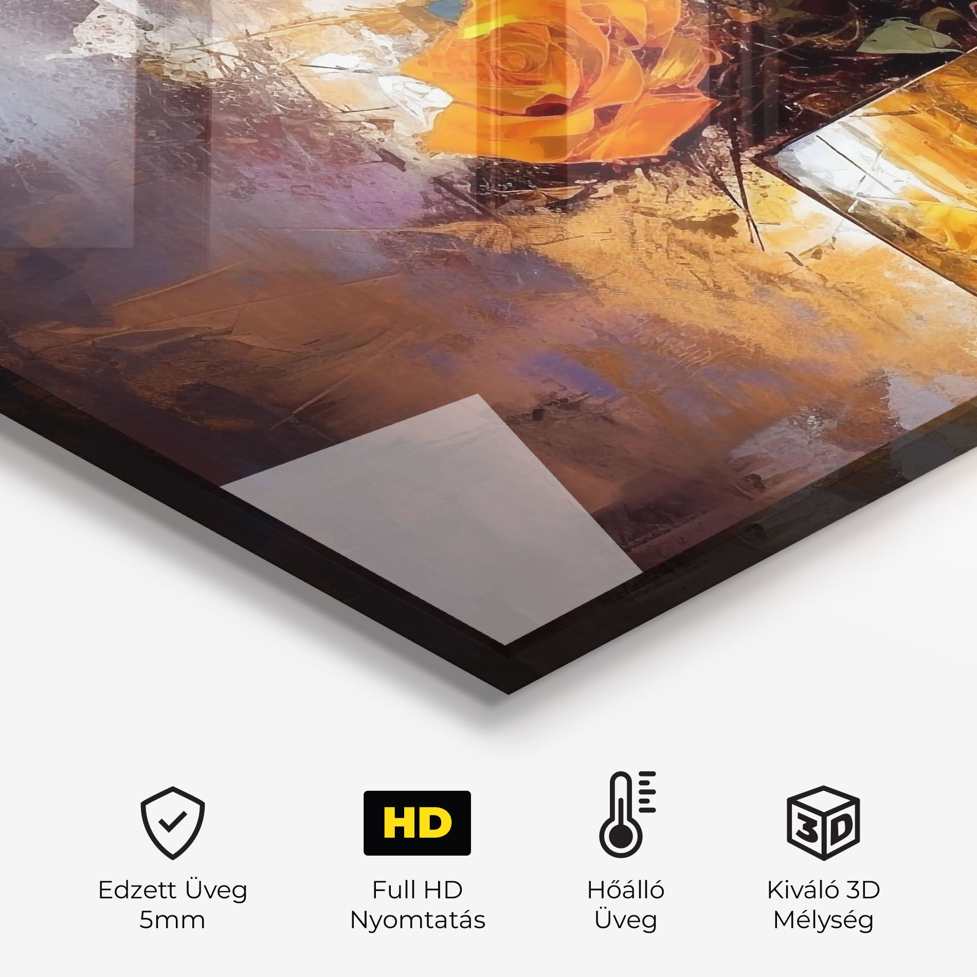 Vase Orange Rose mockup 2