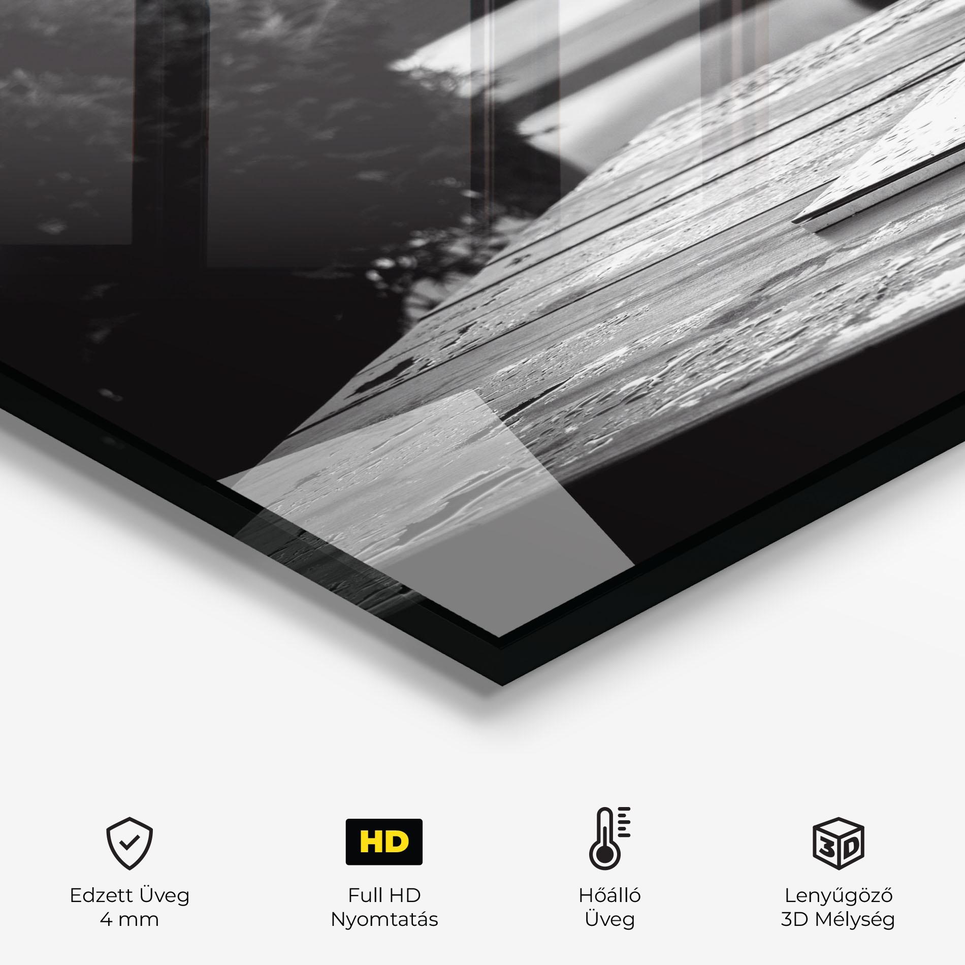 Konyhai üveg hátfal Black Vase View mockup 2