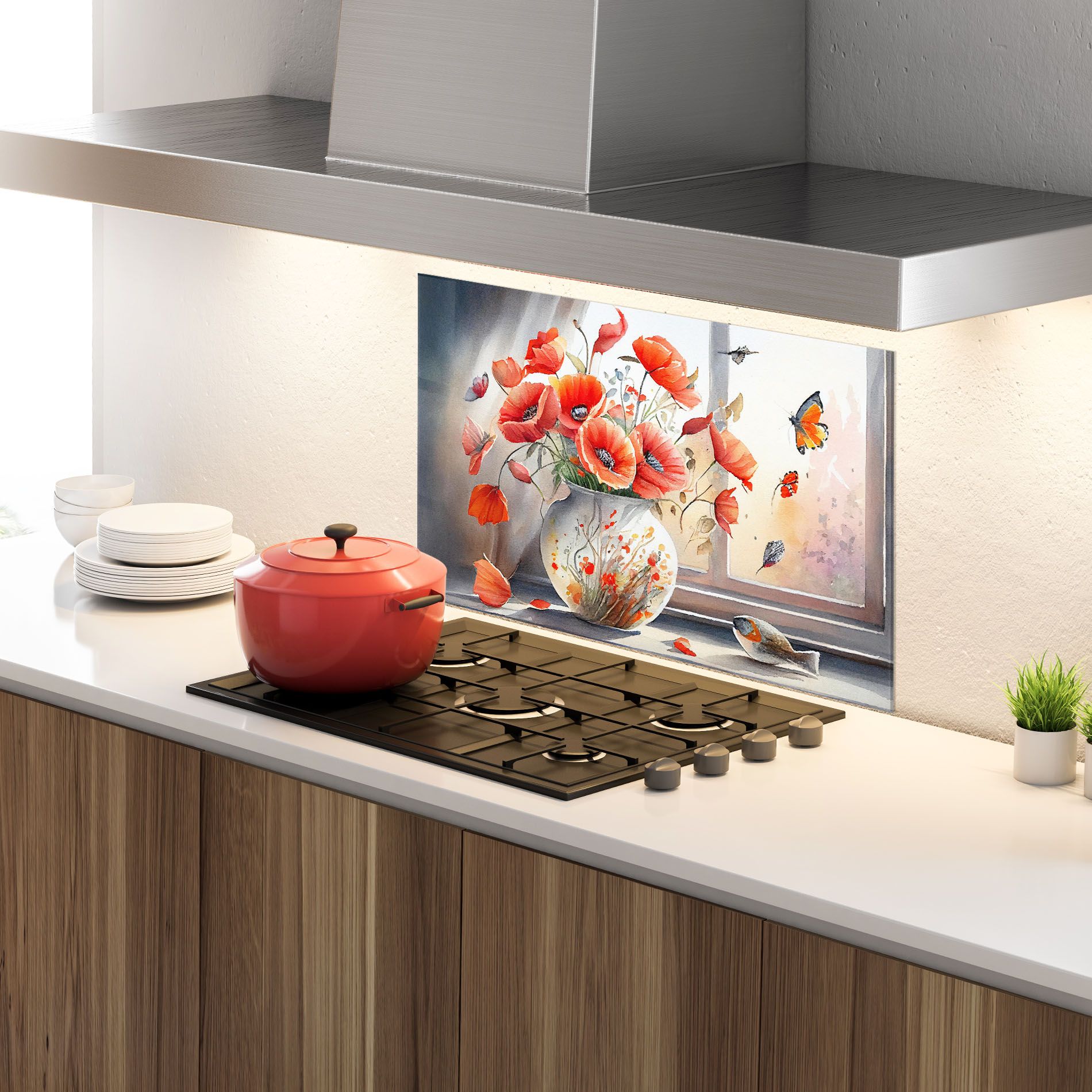 Poppies Vase mockup 4