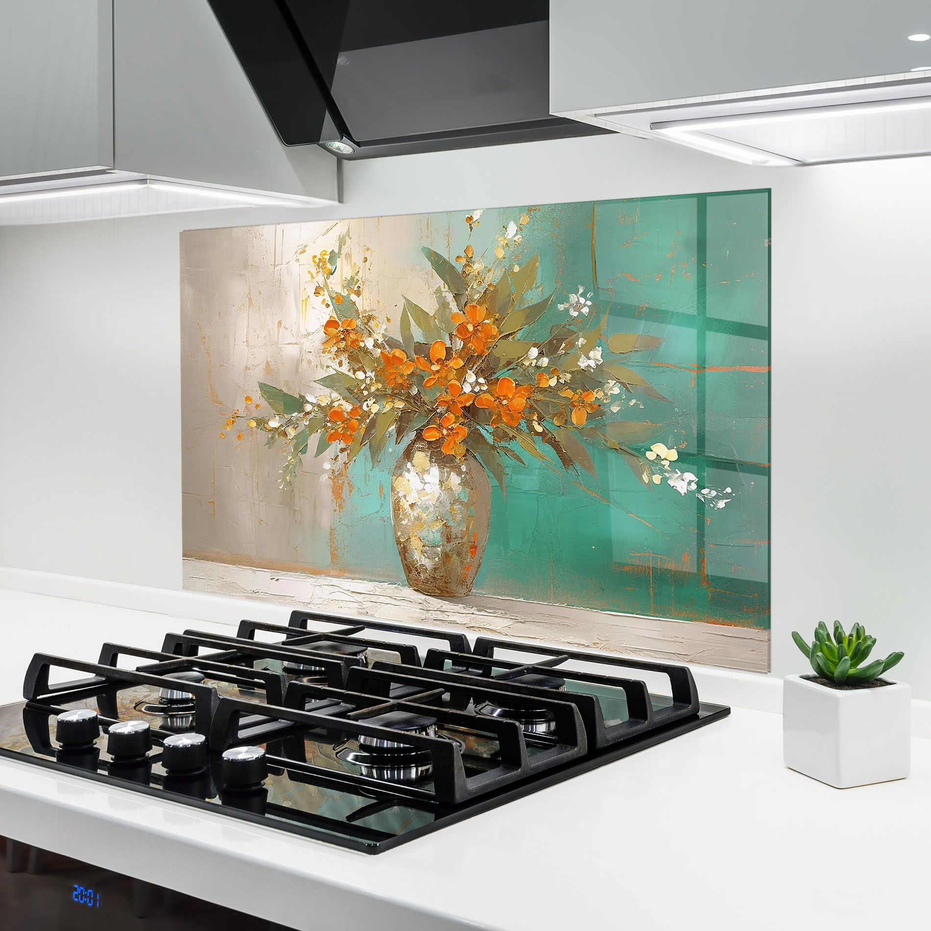 Grey Vase Orange mockup 6