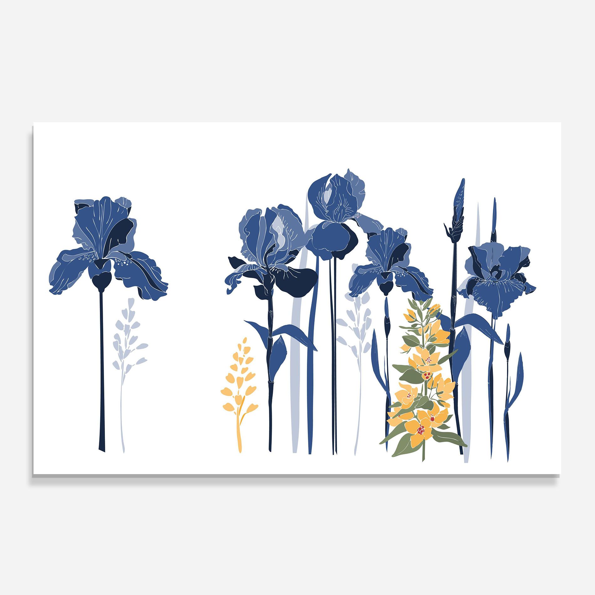 Iris Blue Art mockup 0