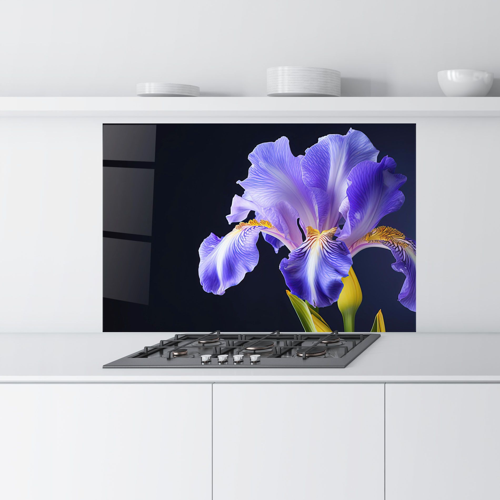 Purple Iris On Black mockup 9