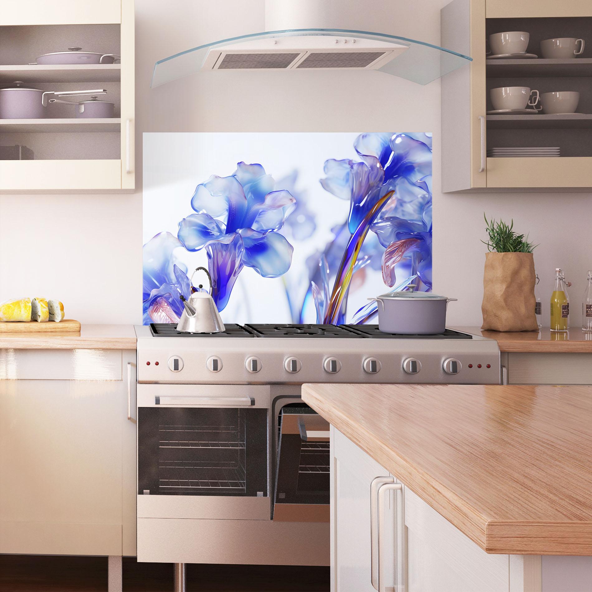 Konyhai üveg hátfal Iris Glass mockup 1