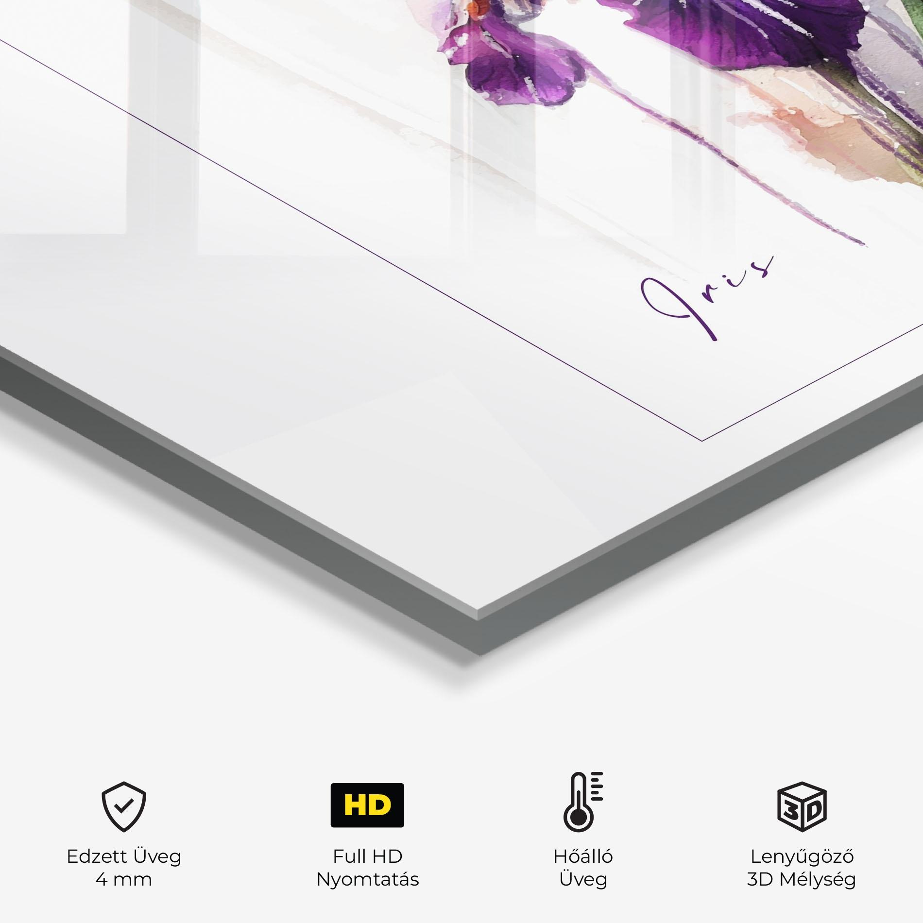 Konyhai üveg hátfal Iris Art mockup 2