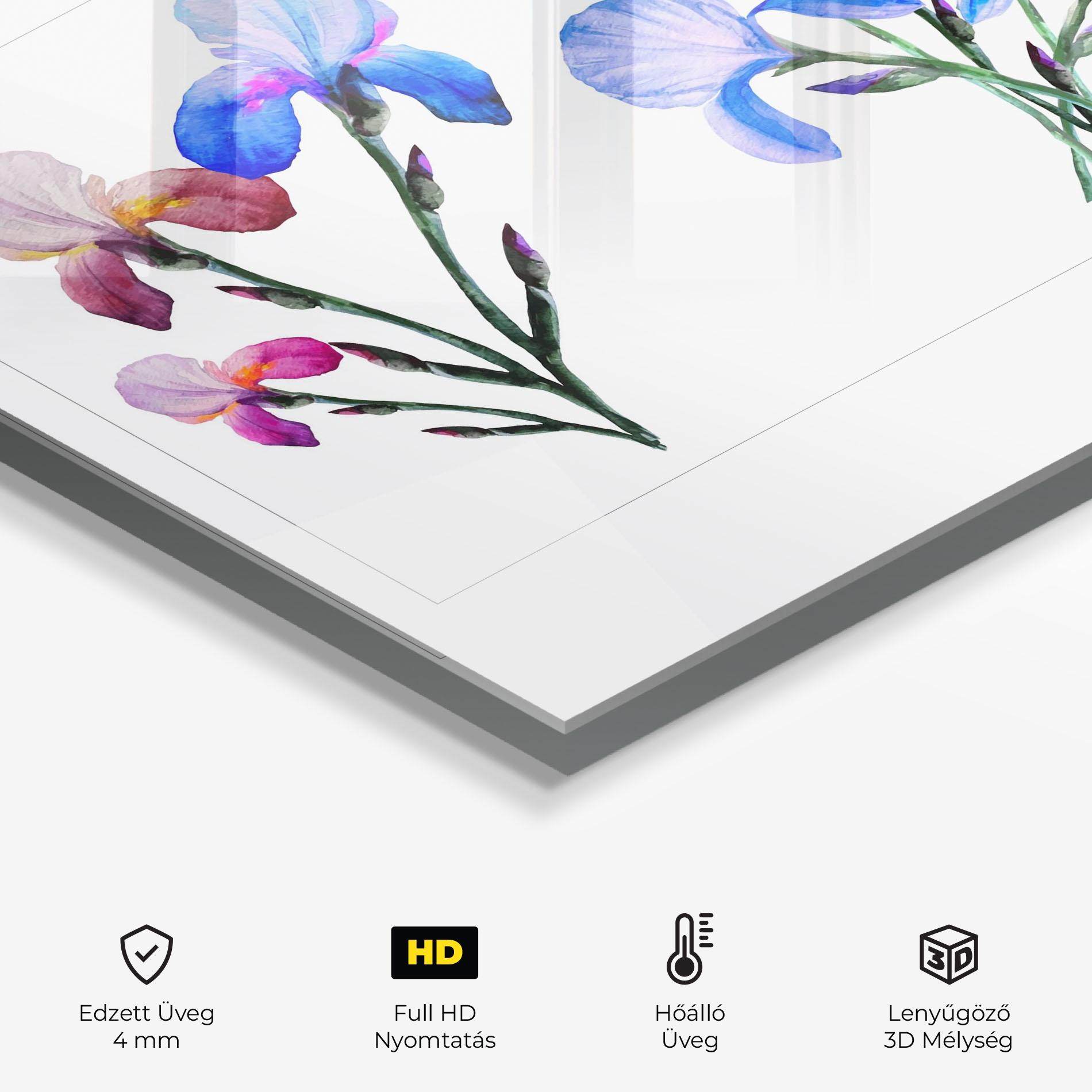 Konyhai üveg hátfal Iris Set mockup 2