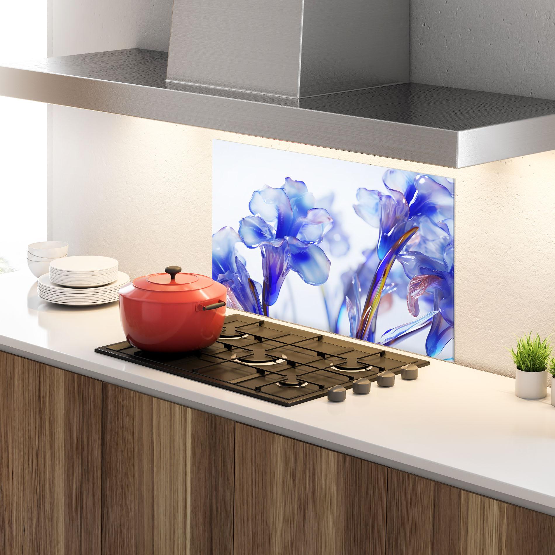 Konyhai üveg hátfal Iris Glass mockup 4