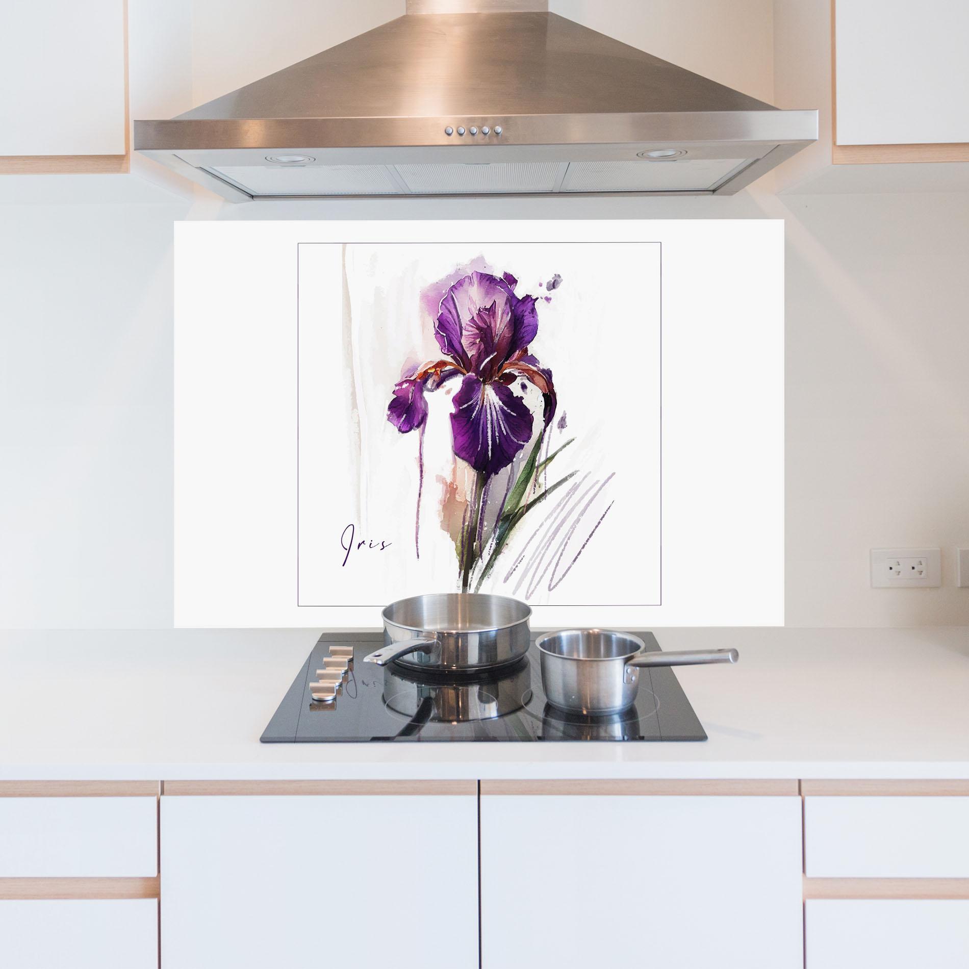 Konyhai üveg hátfal Iris Art mockup 5