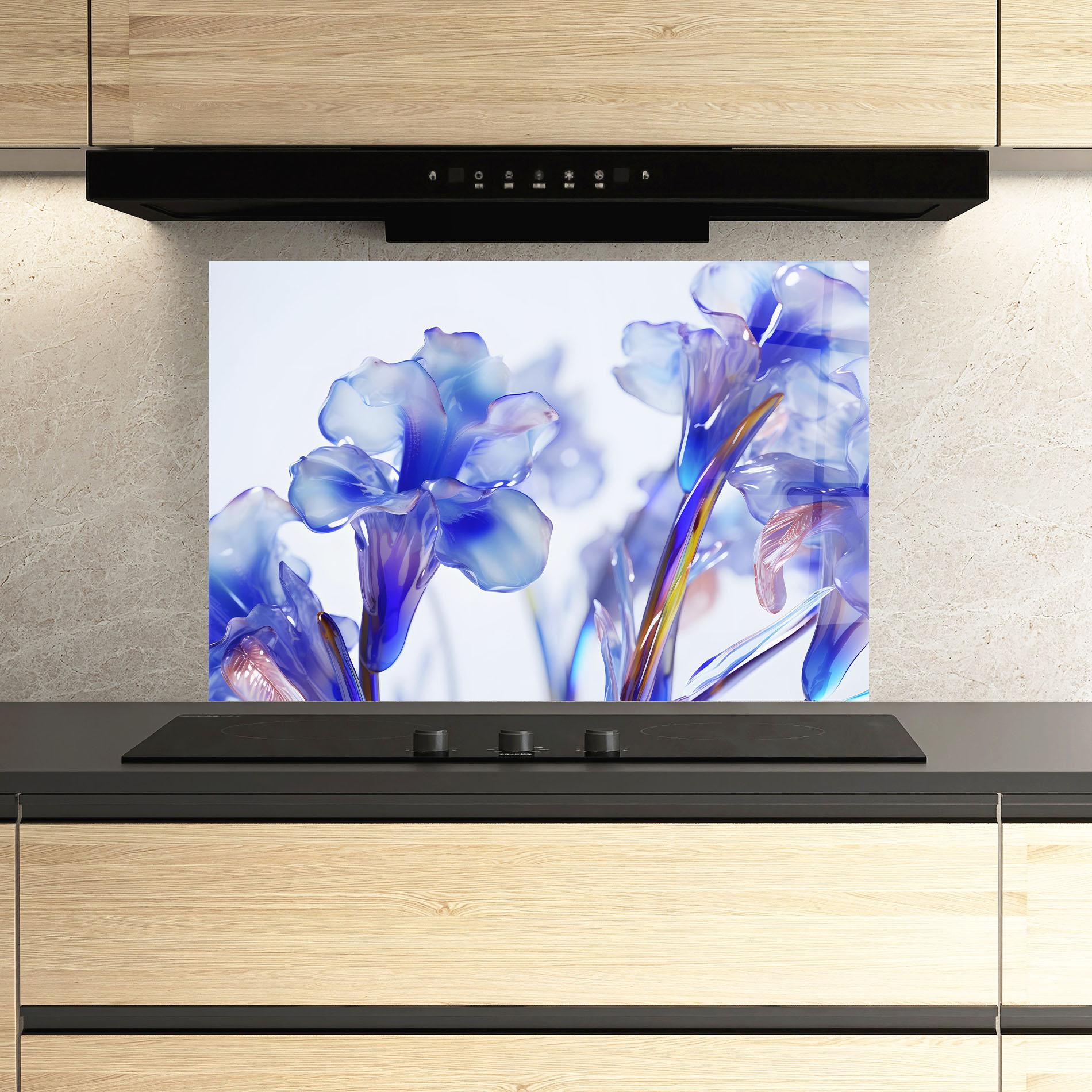 Konyhai üveg hátfal Iris Glass mockup 3