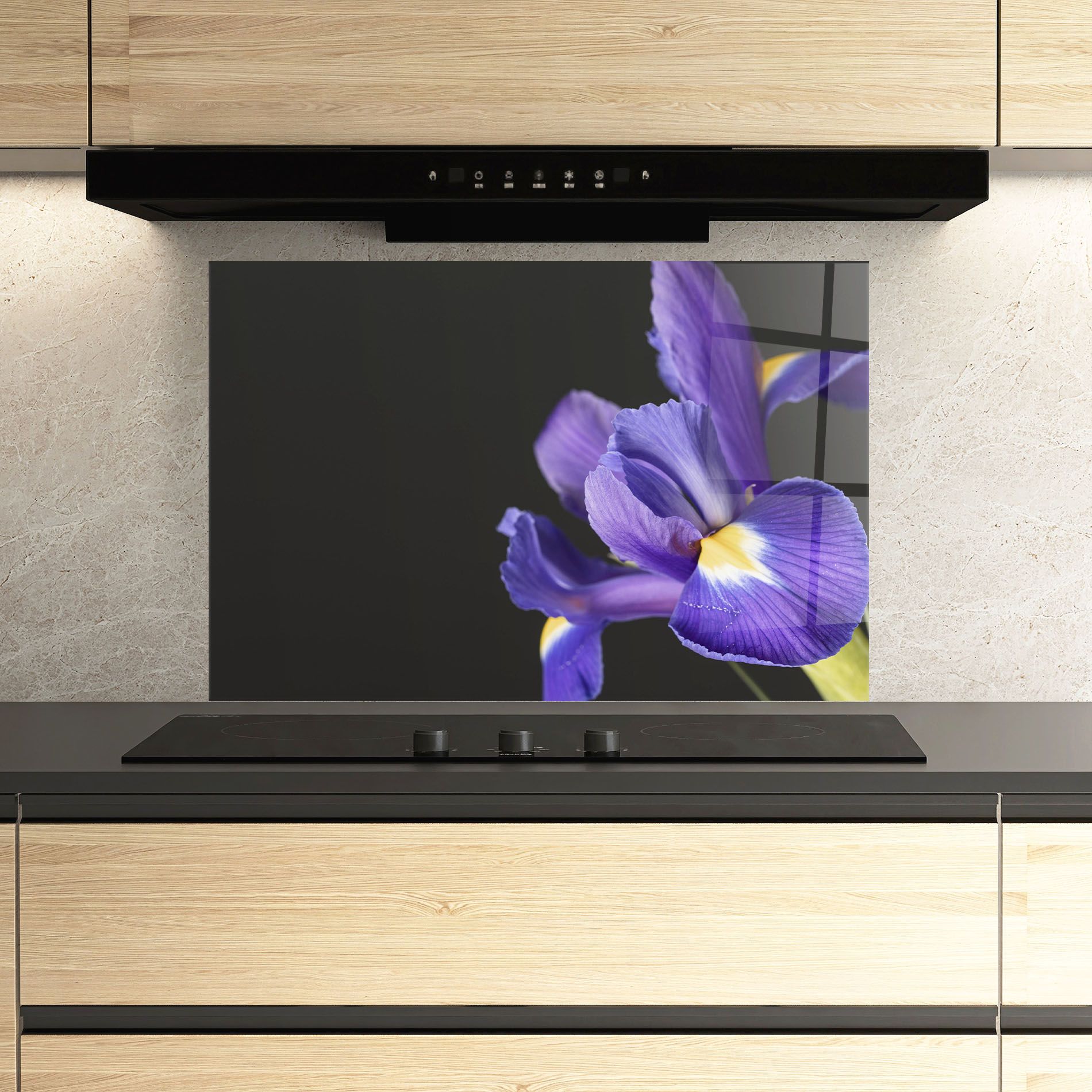 Iris On Black mockup 3