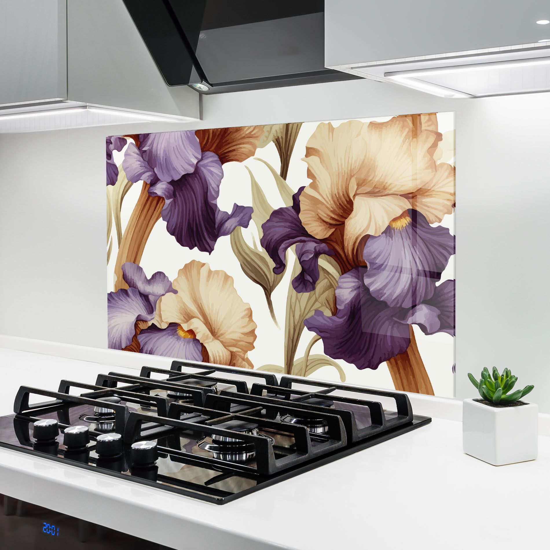 Cream Purple Iris mockup 6