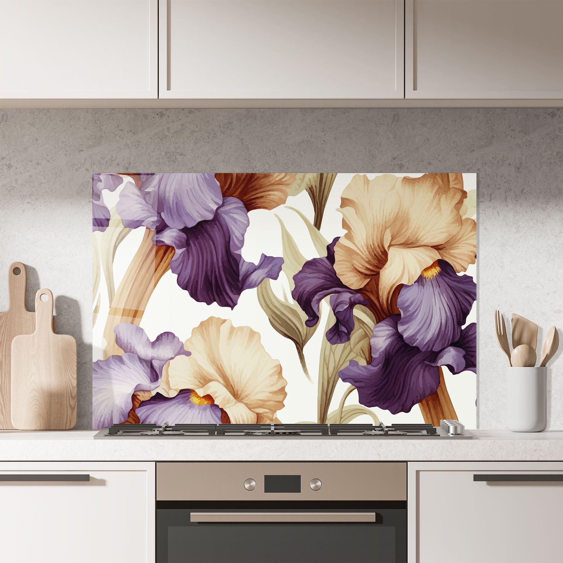 Cream Purple Iris mockup 7